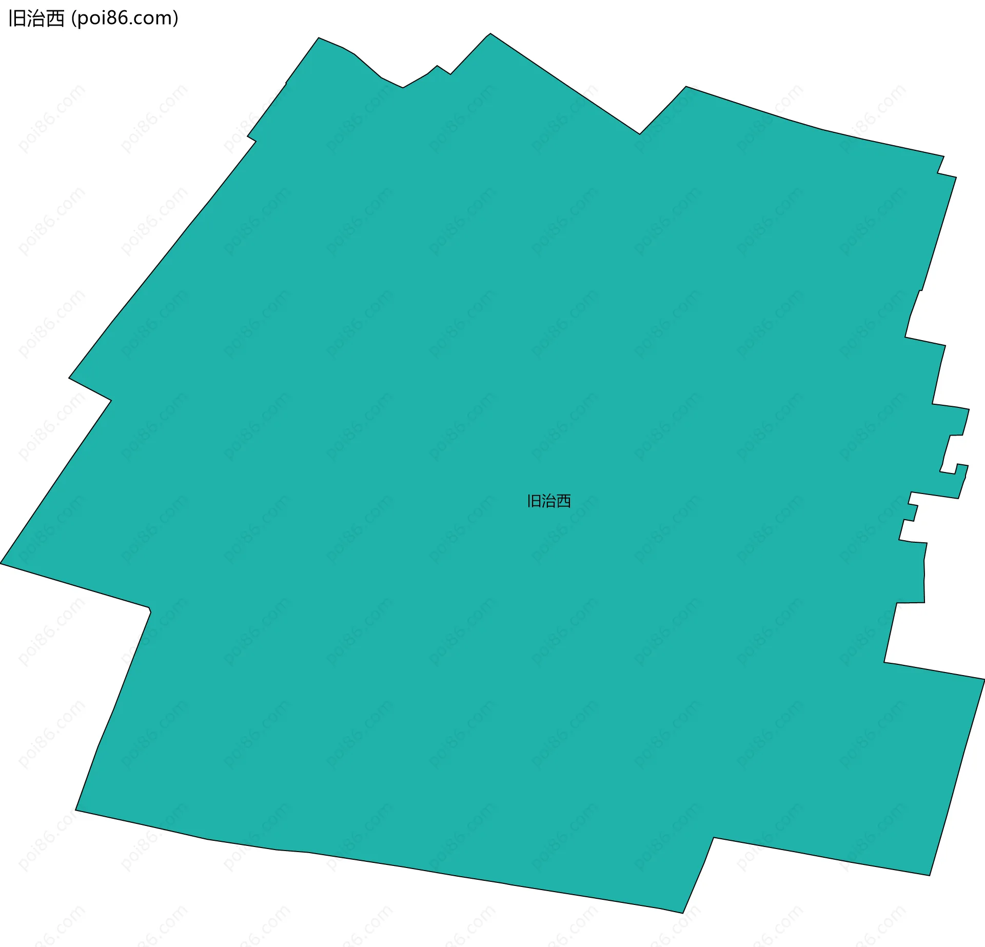 旧治西边界地图