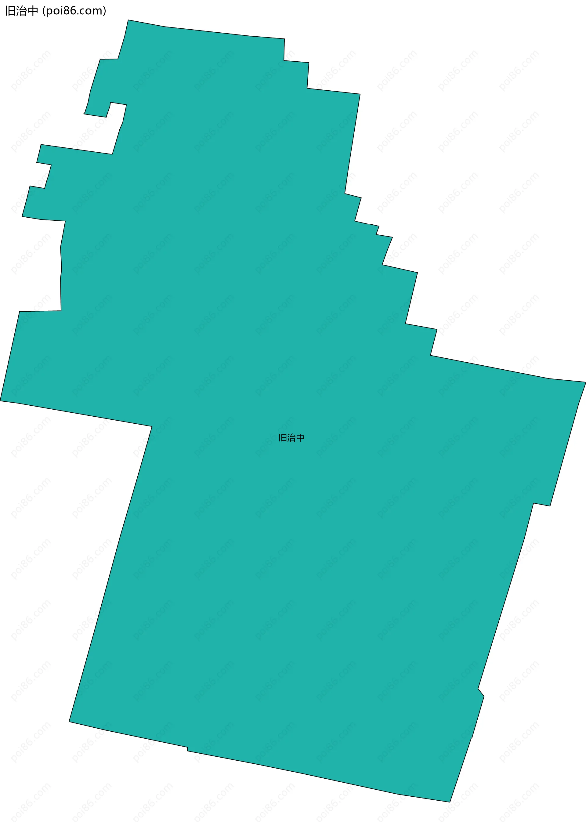 旧治中边界地图