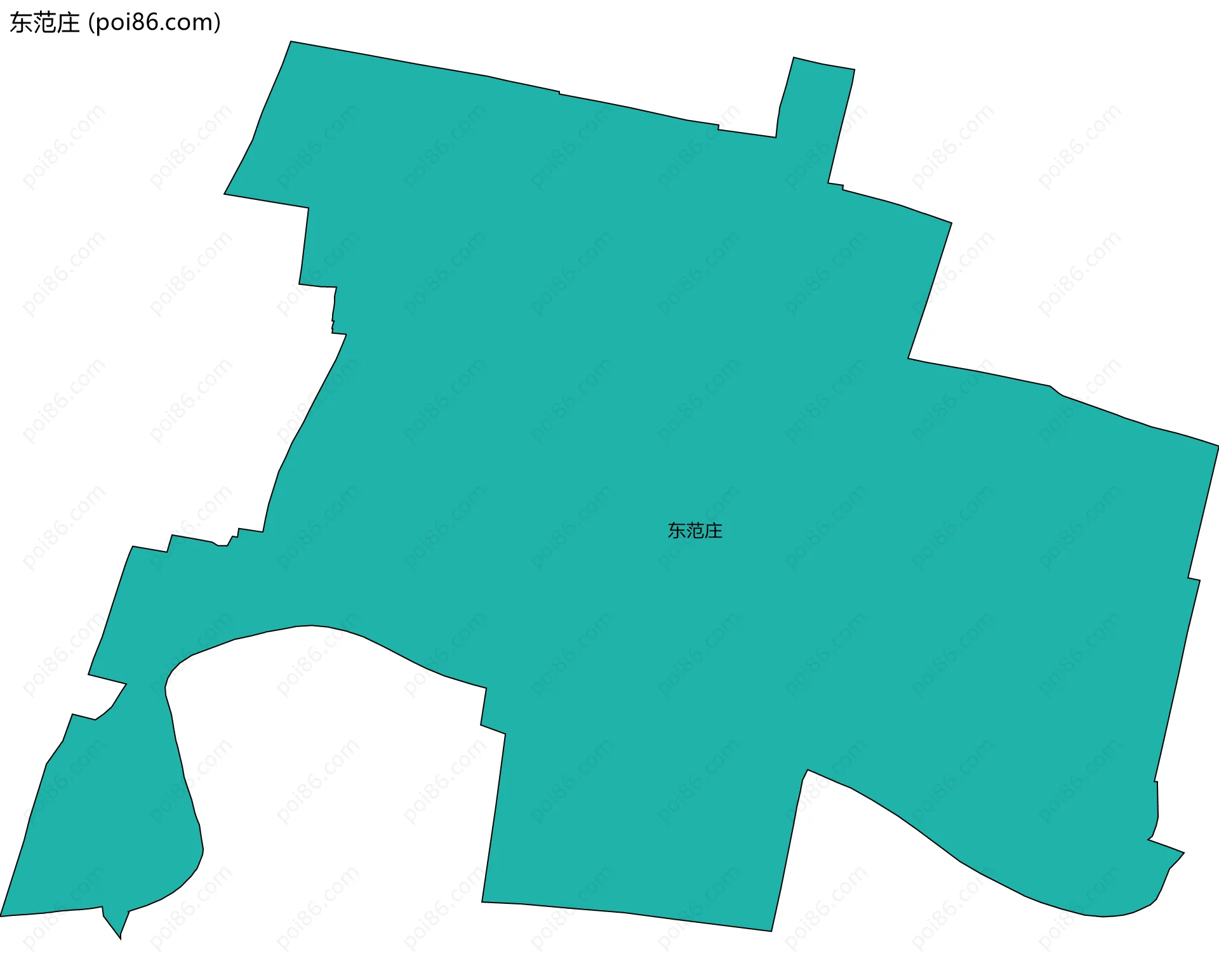 东范庄边界地图