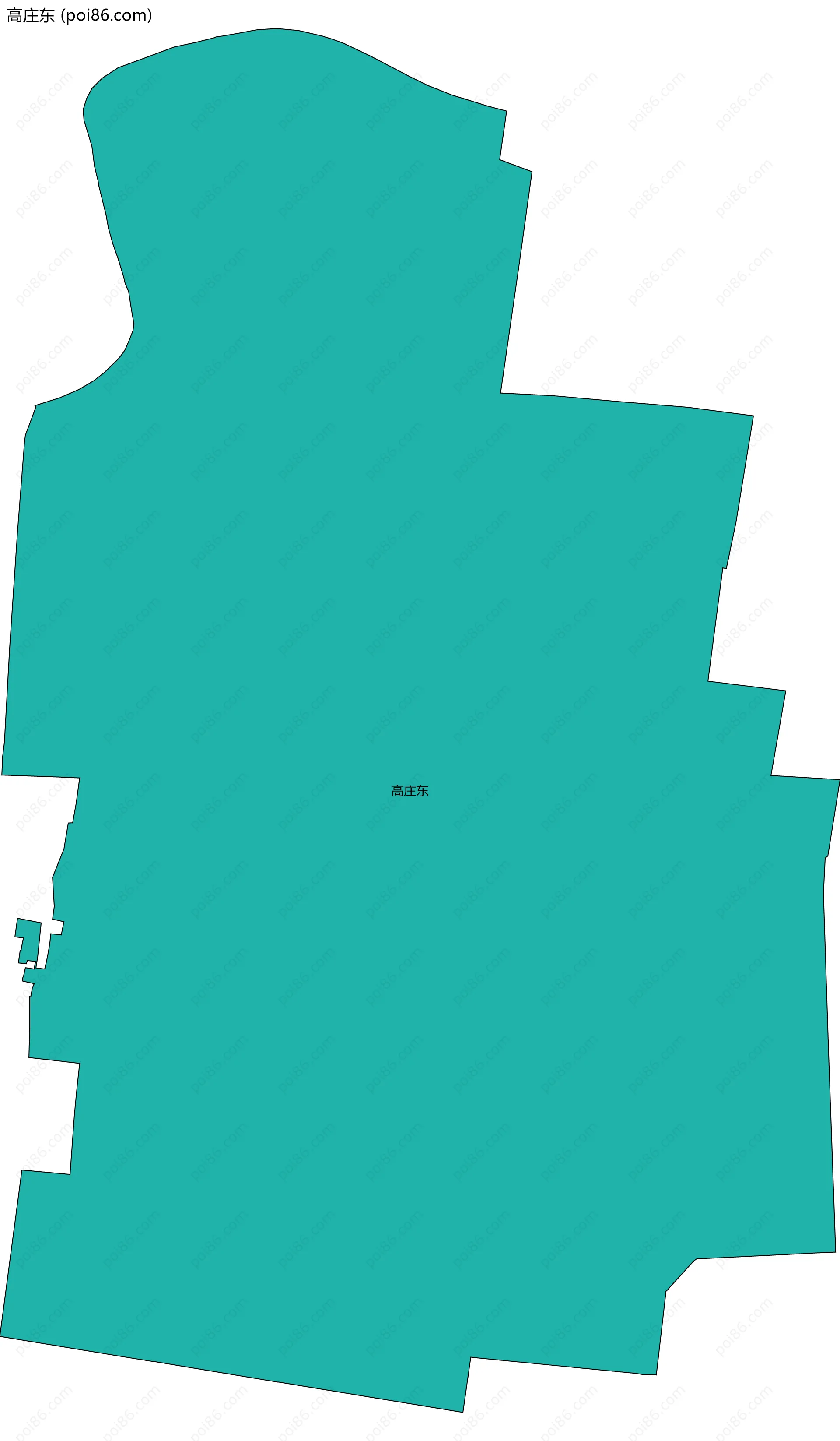 高庄东边界地图