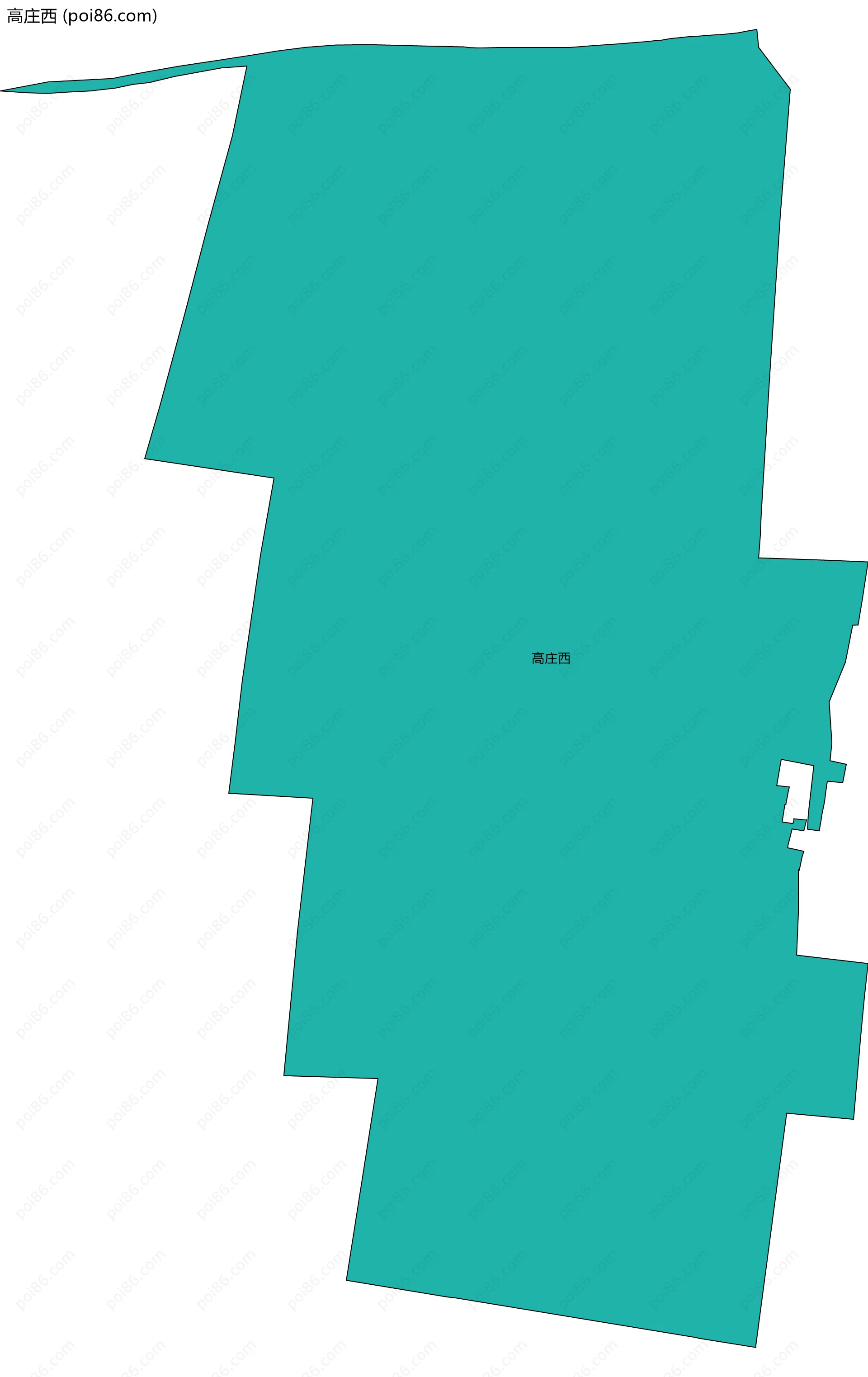 高庄西边界地图
