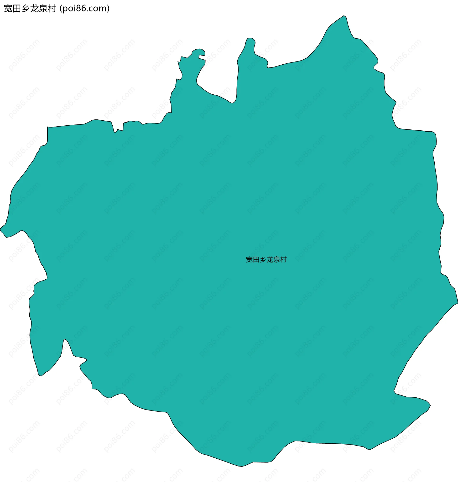 宽田乡龙泉村边界地图