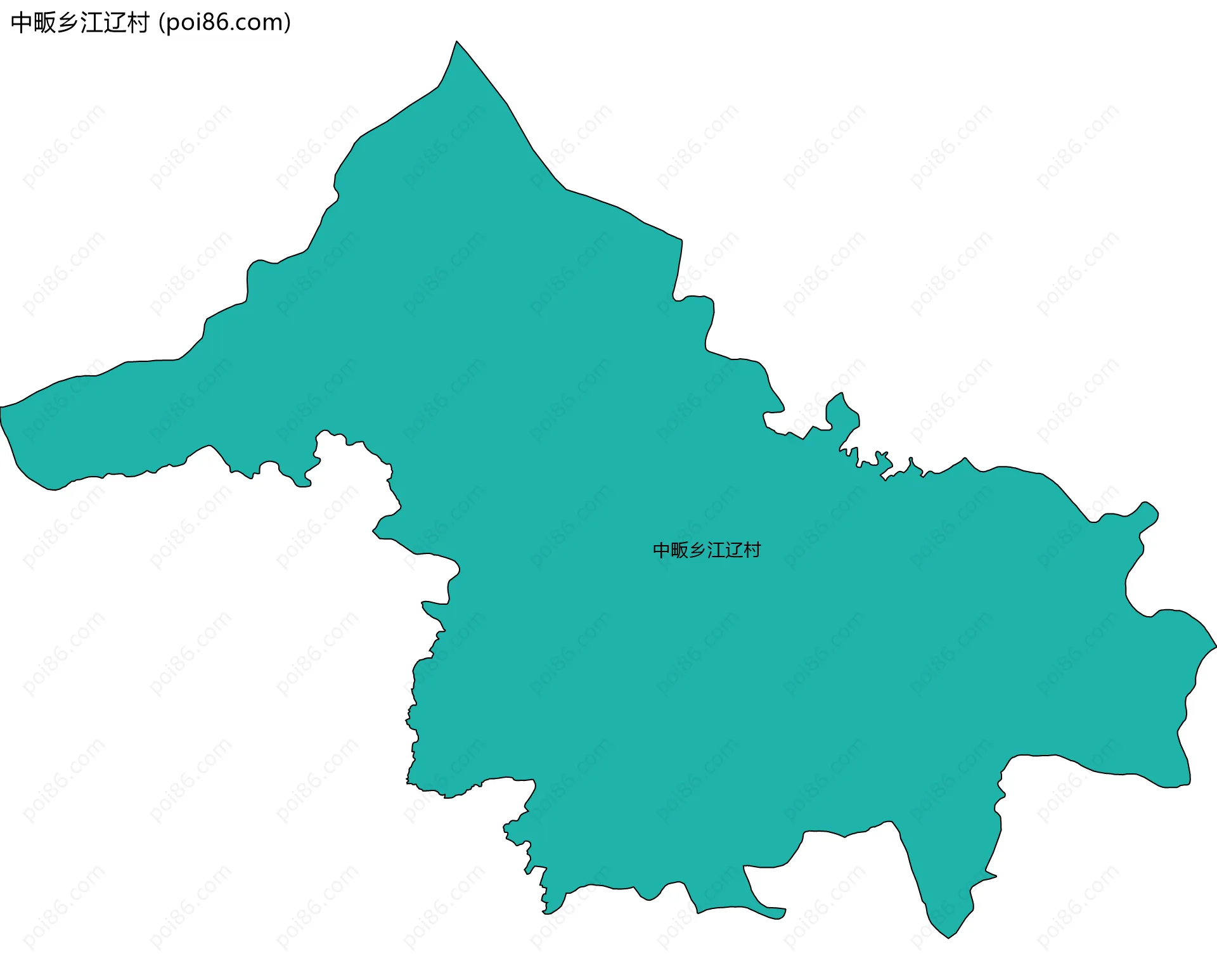 中畈乡江辽村边界地图