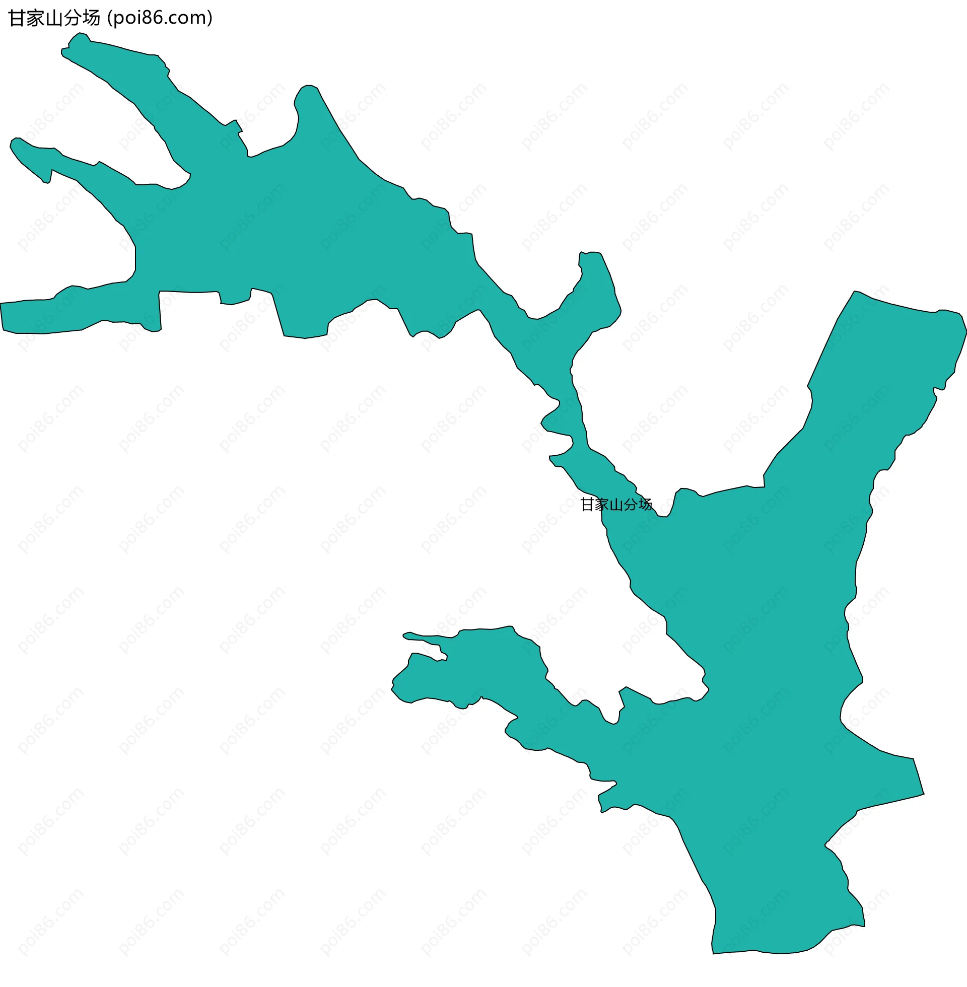 甘家山分场边界地图