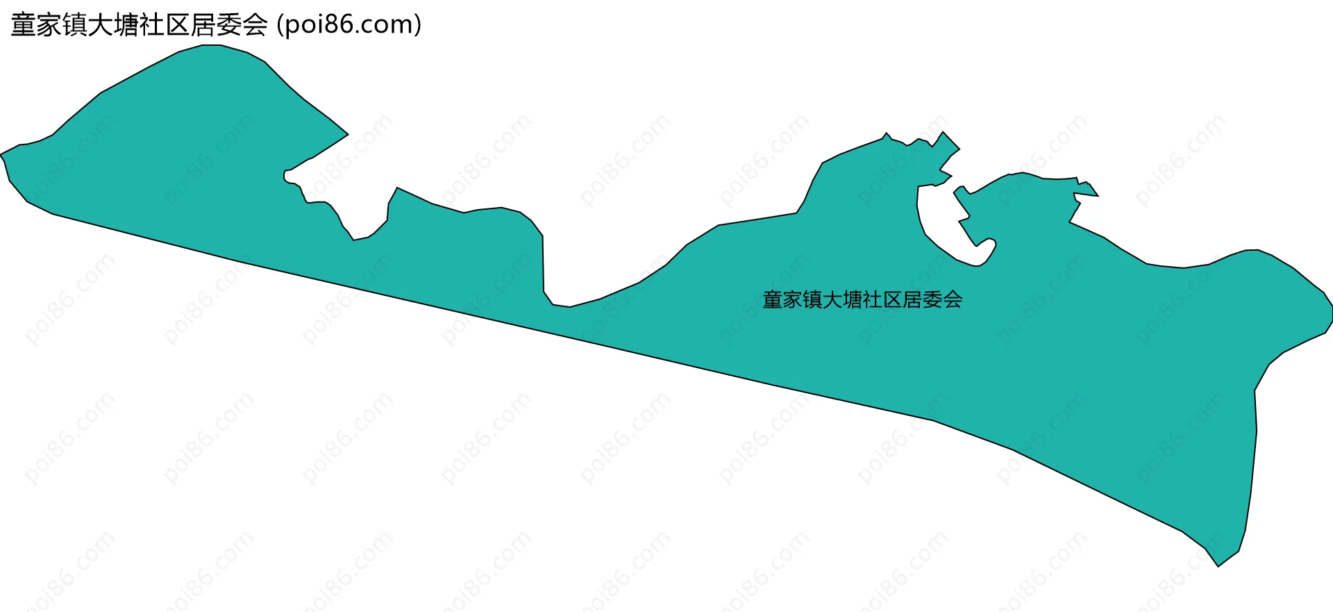 童家镇大塘社区居委会边界地图