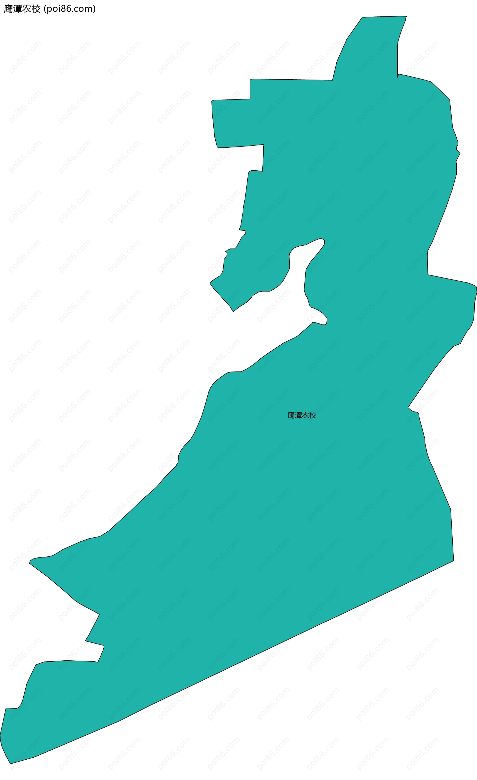 鹰潭农校边界地图