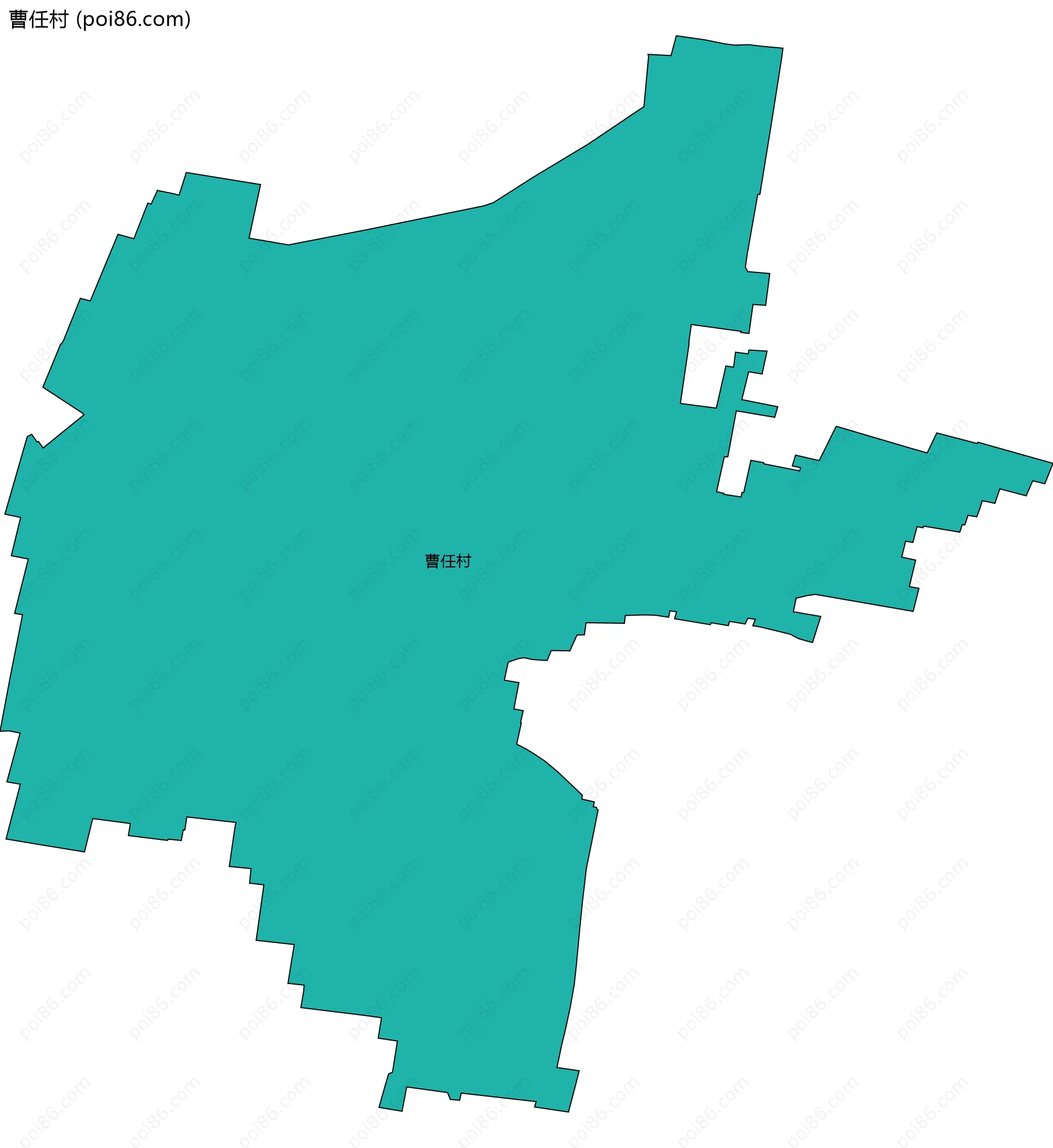 曹任村边界地图