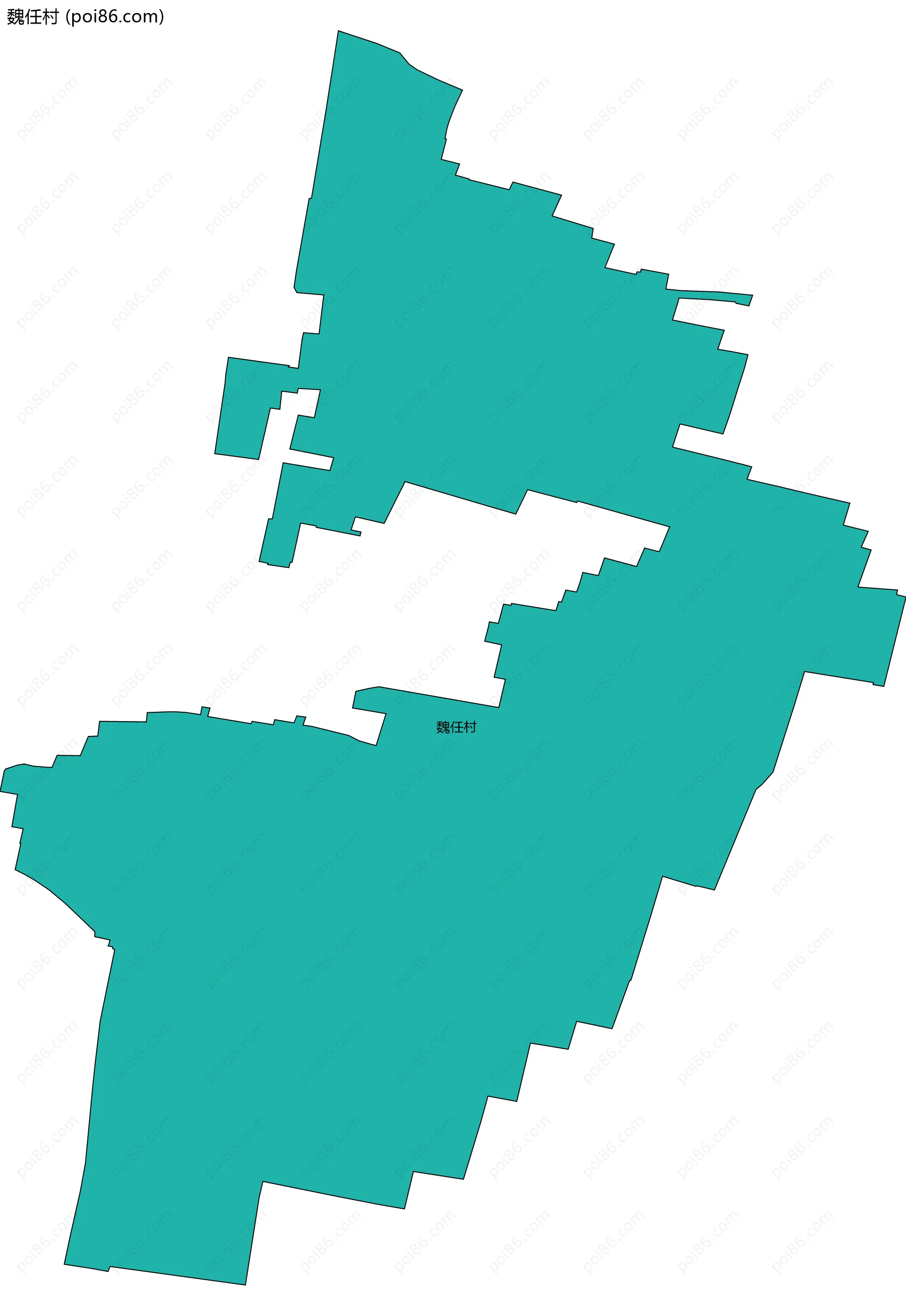 魏任村边界地图