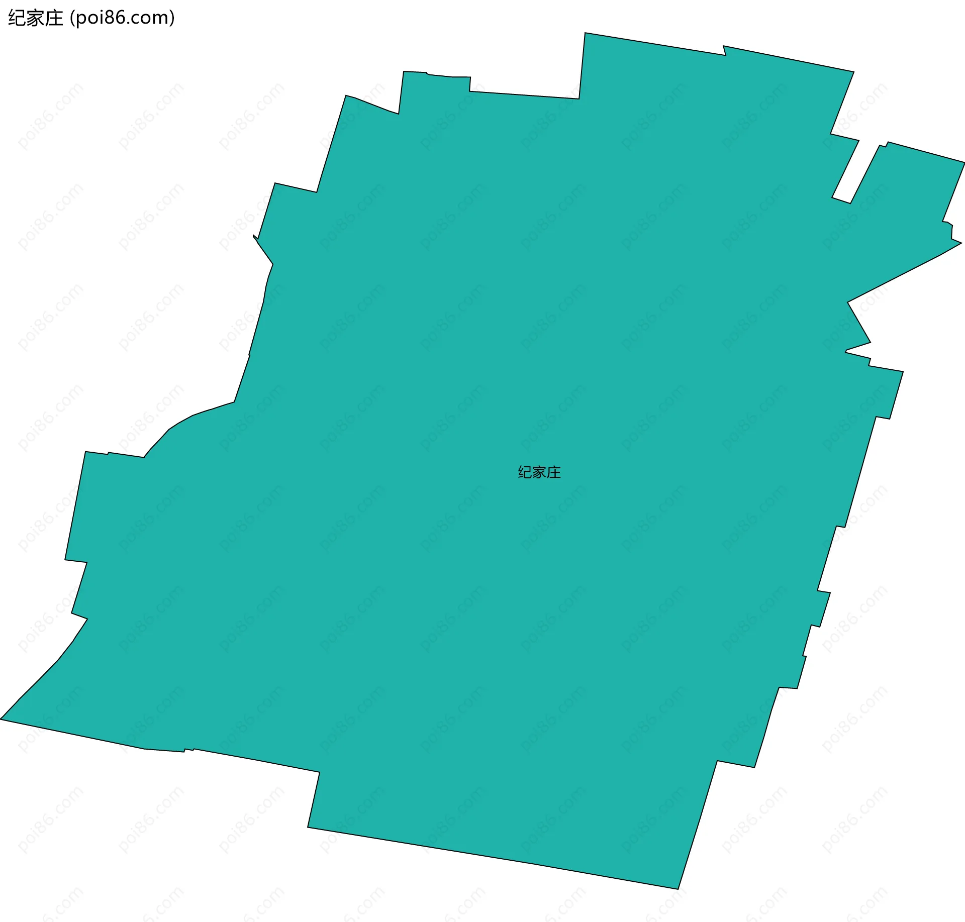 纪家庄边界地图