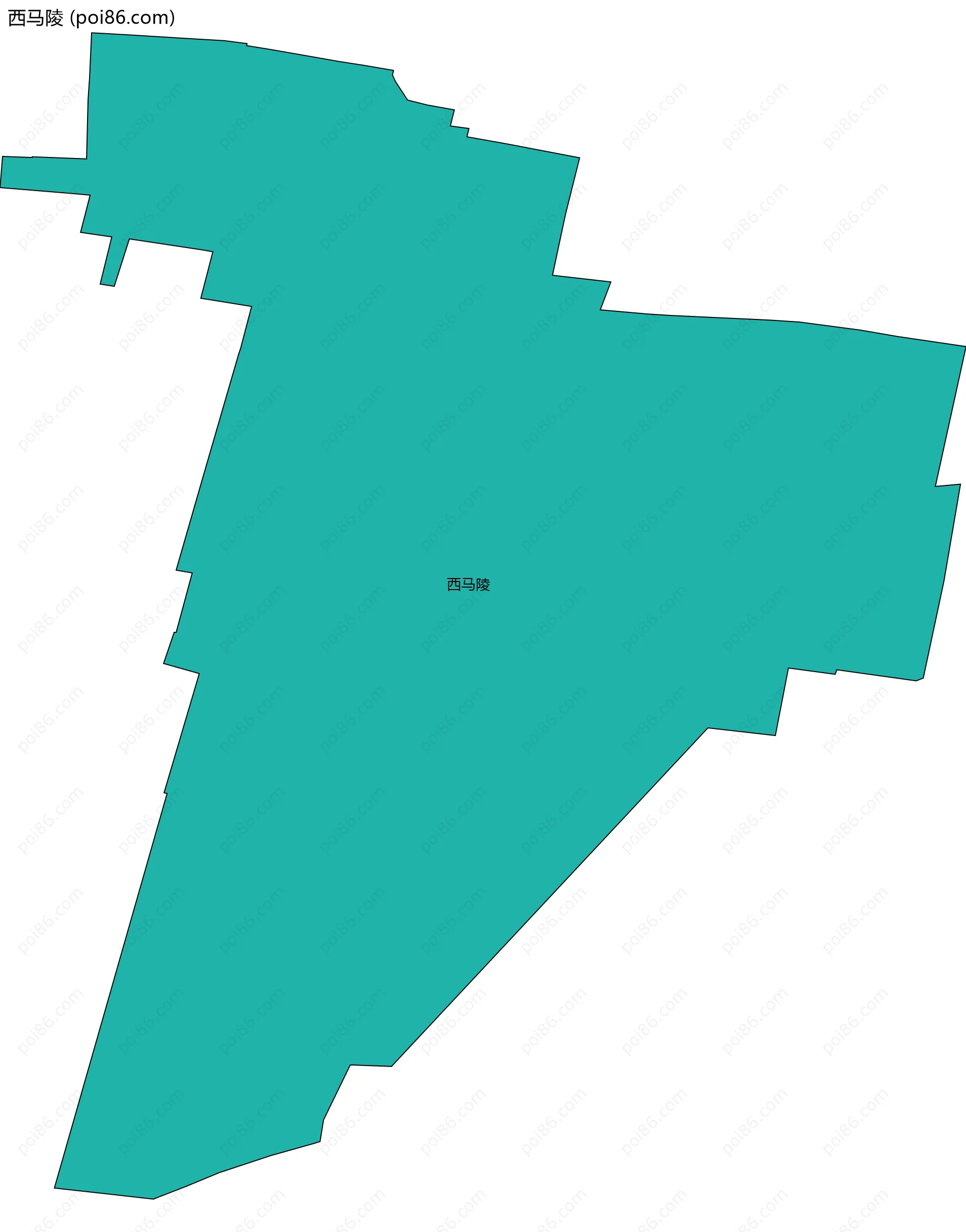 西马陵边界地图