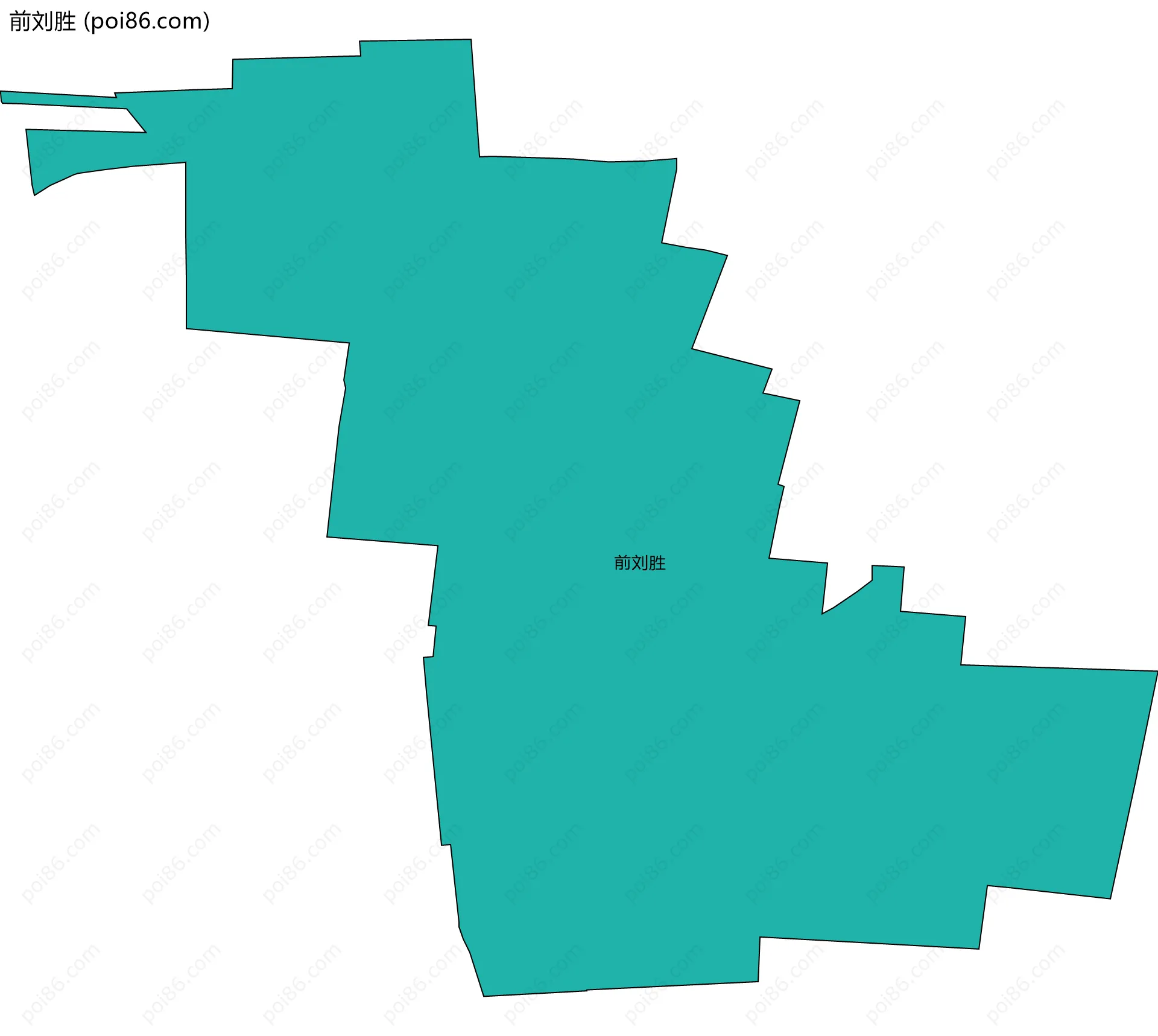 前刘胜边界地图