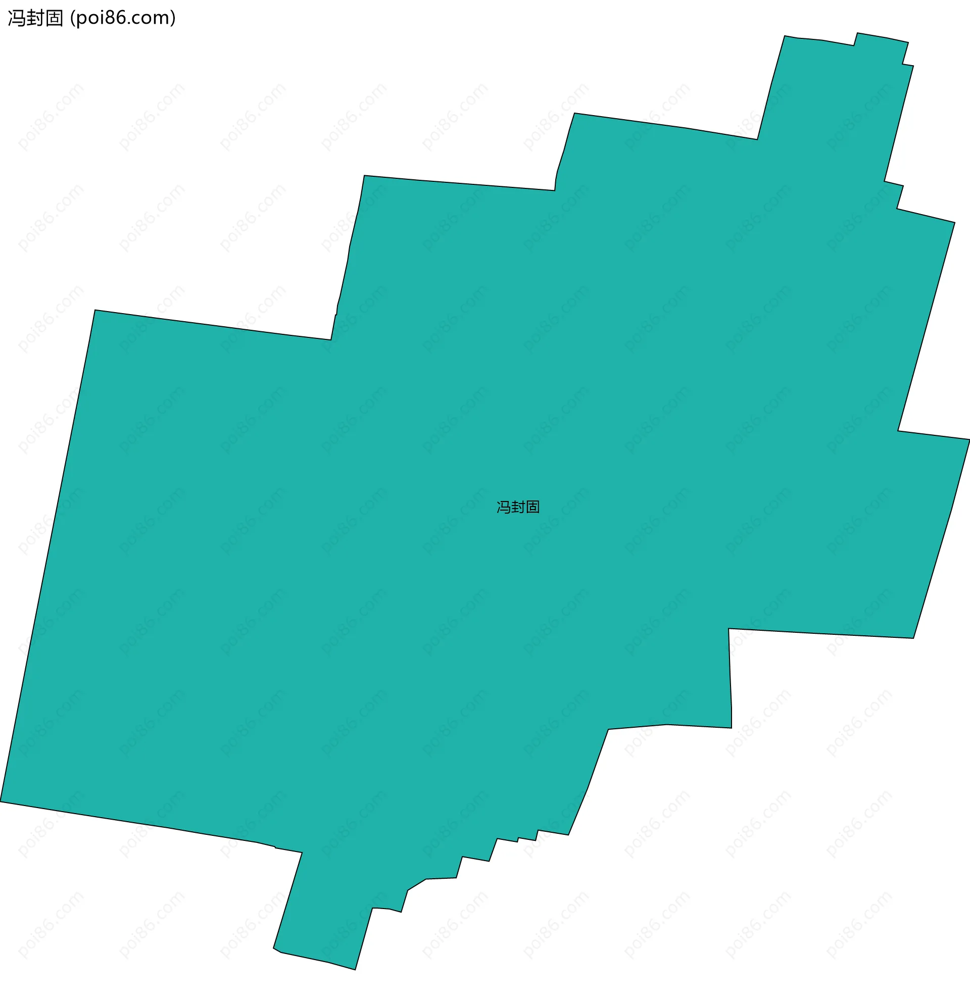 冯封固边界地图