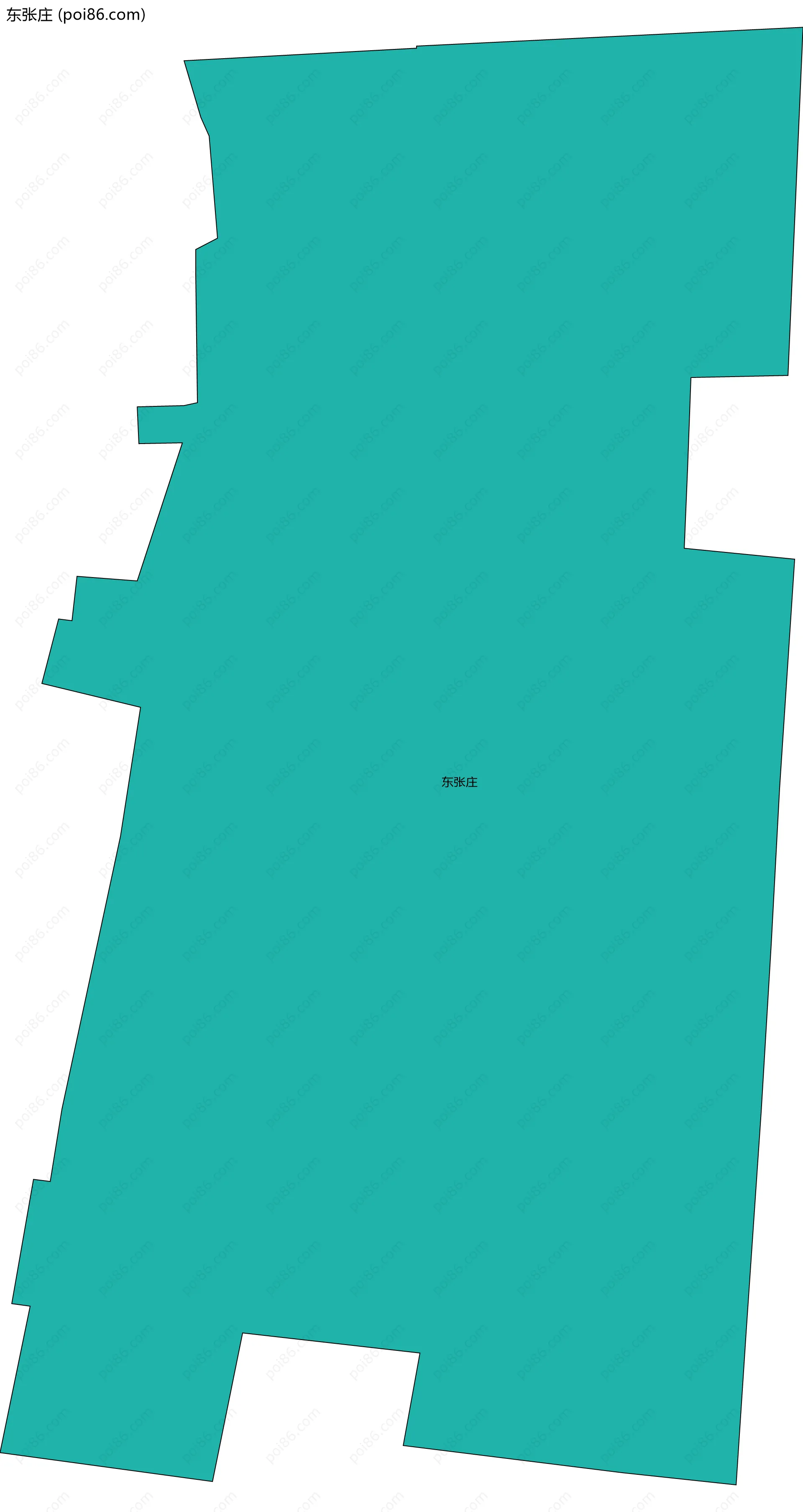 东张庄边界地图