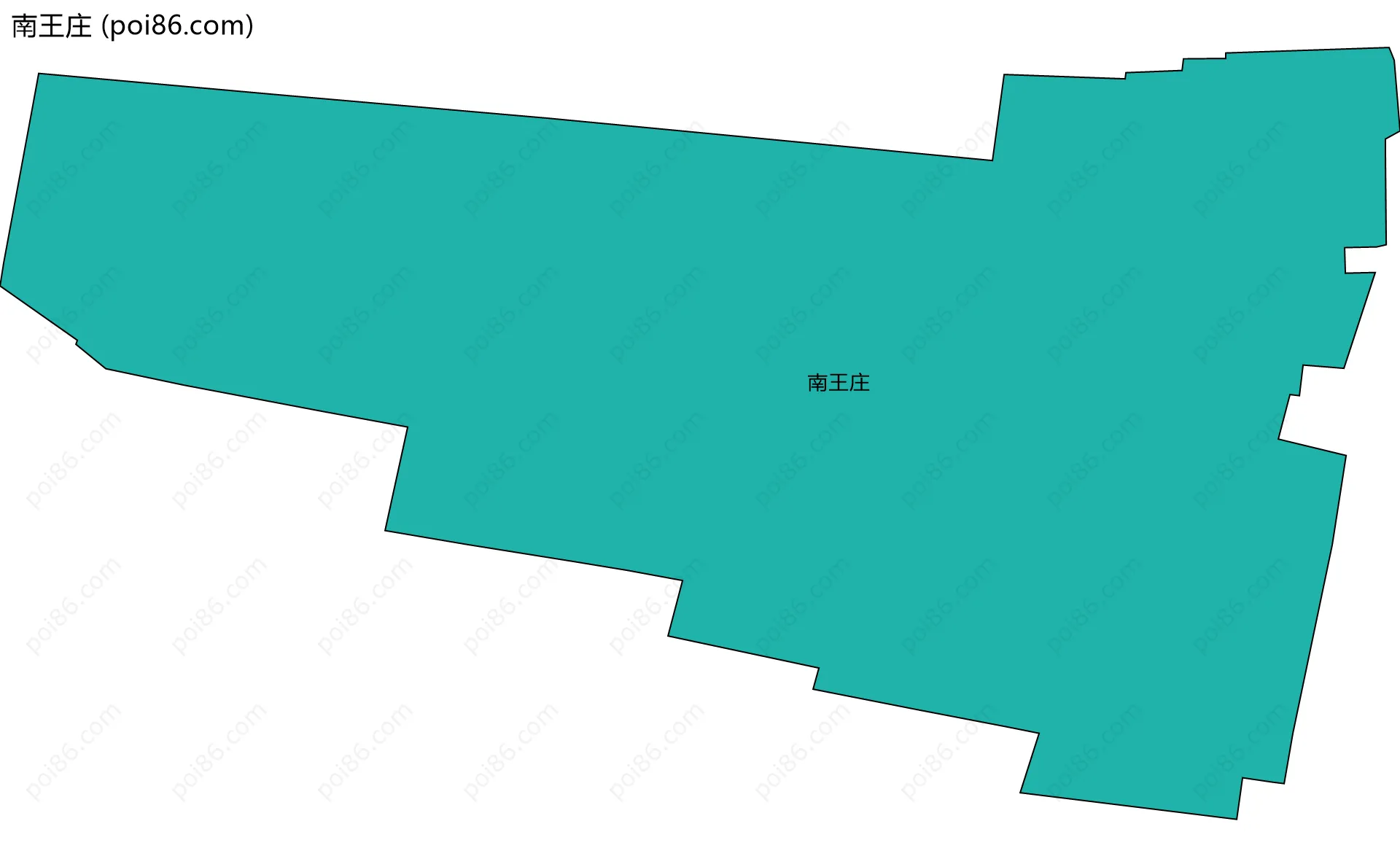 南王庄边界地图