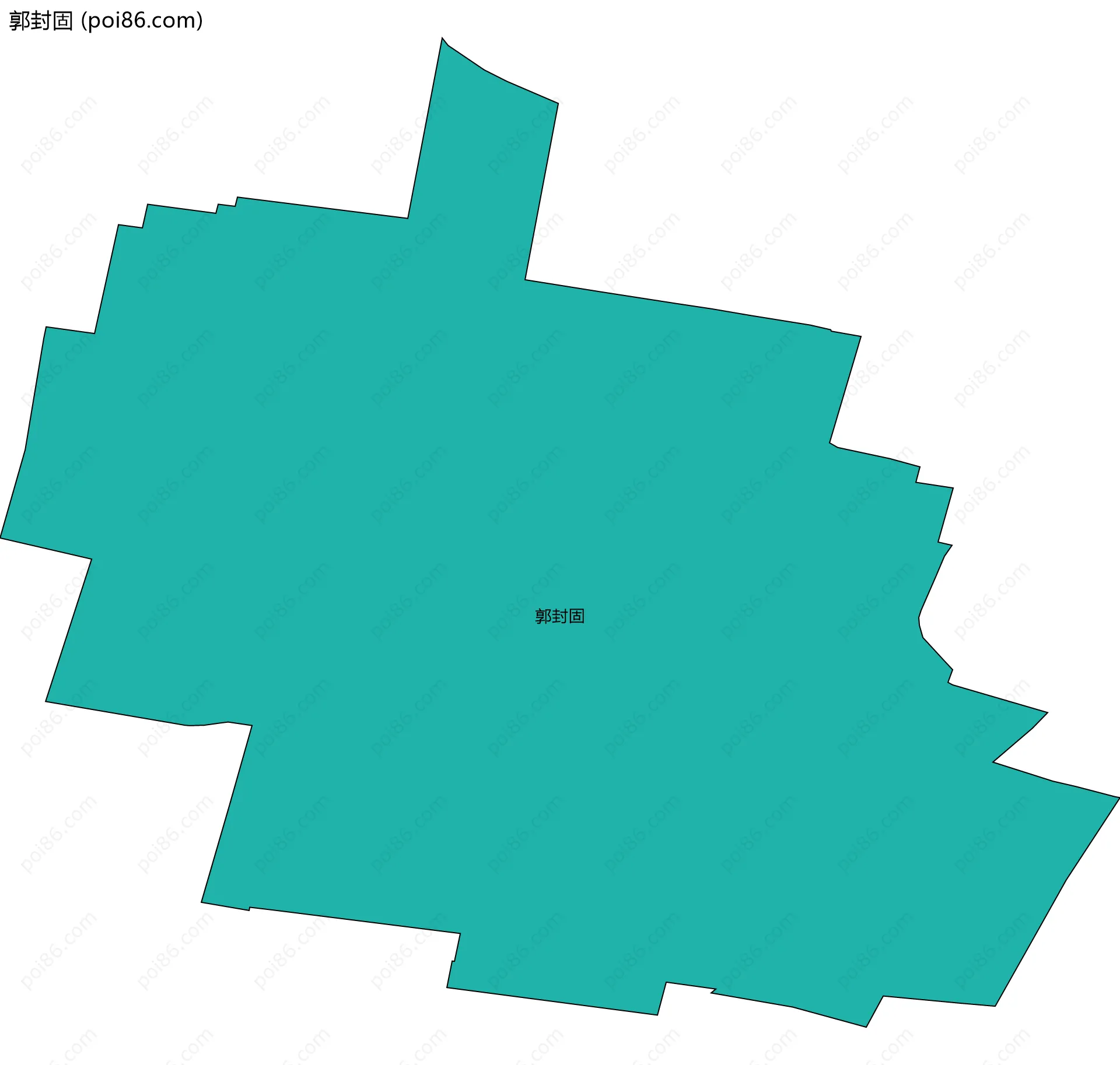 郭封固边界地图