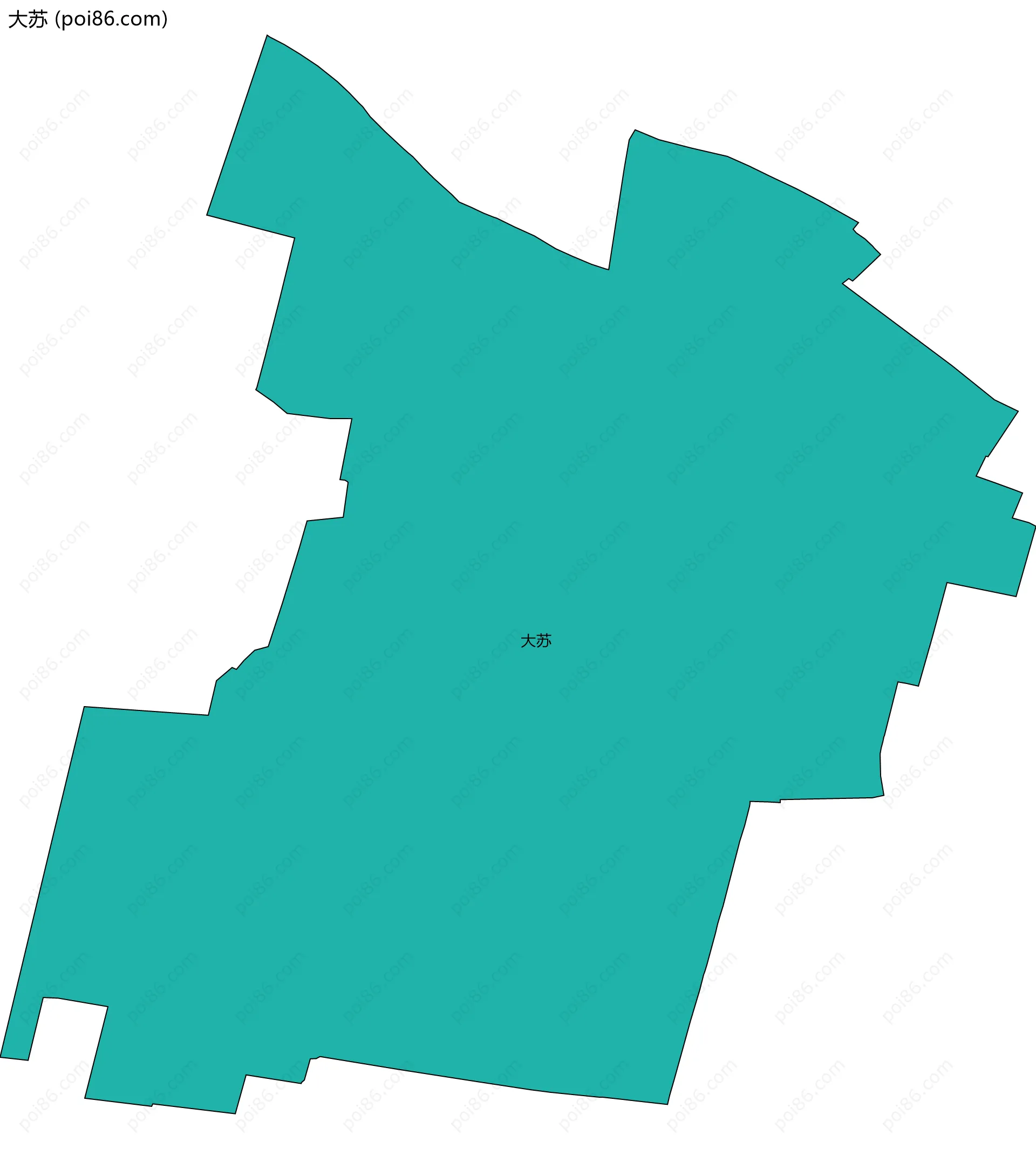 大苏边界地图
