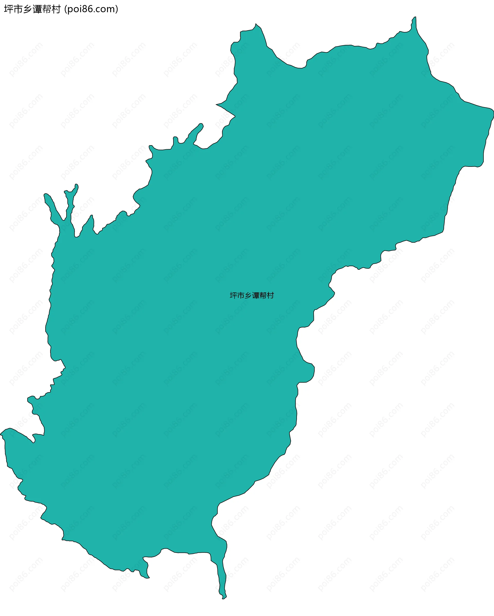 坪市乡谭帮村边界地图