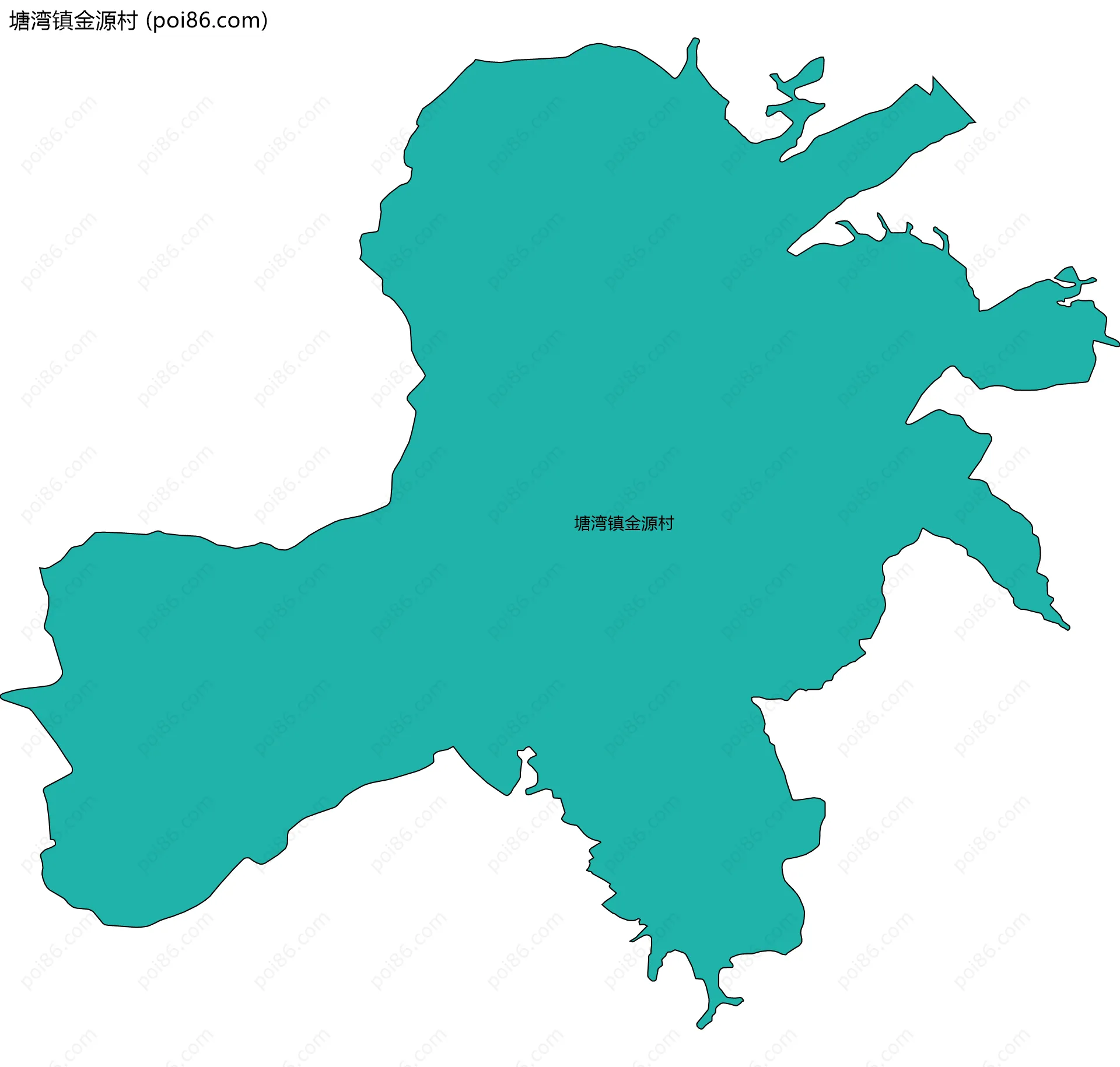 塘湾镇金源村边界地图