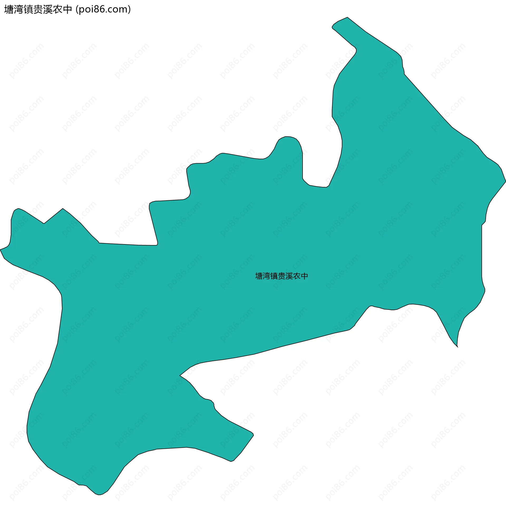 塘湾镇贵溪农中边界地图