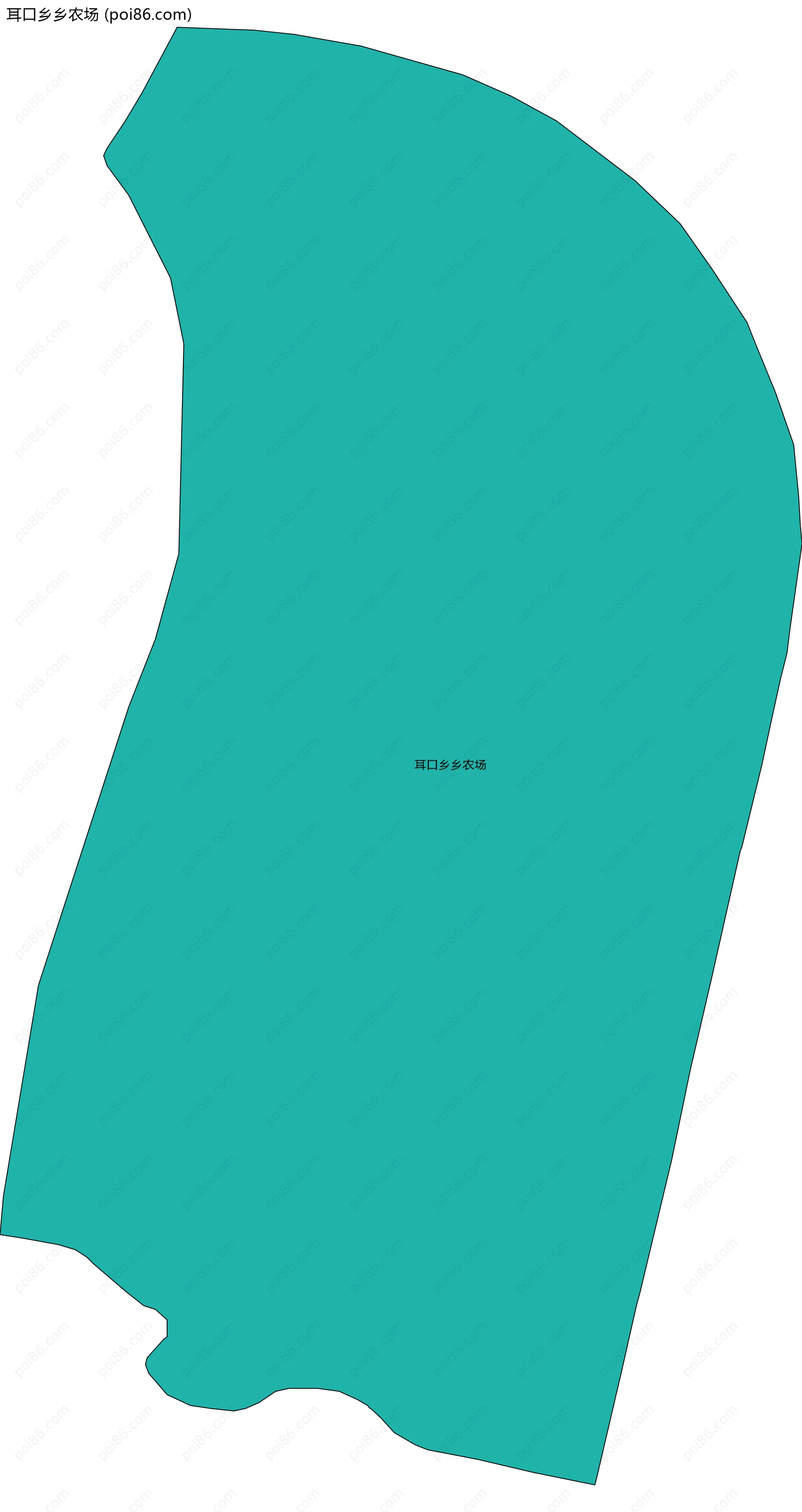 耳口乡乡农场边界地图