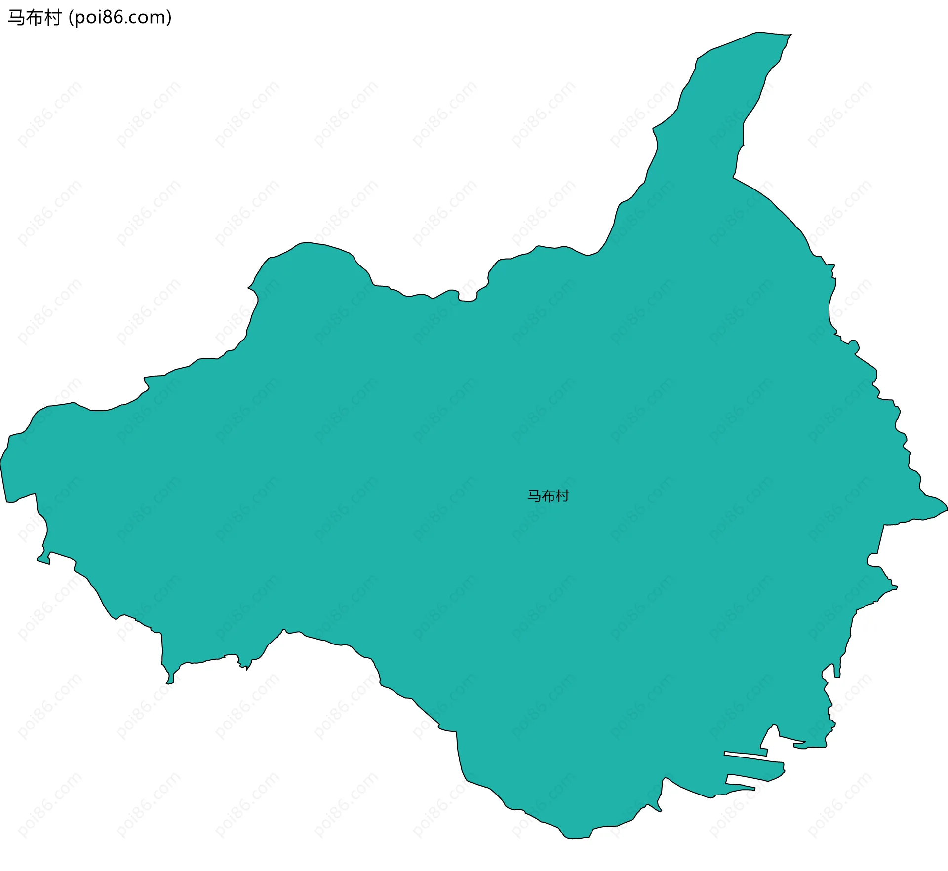 马布村边界地图