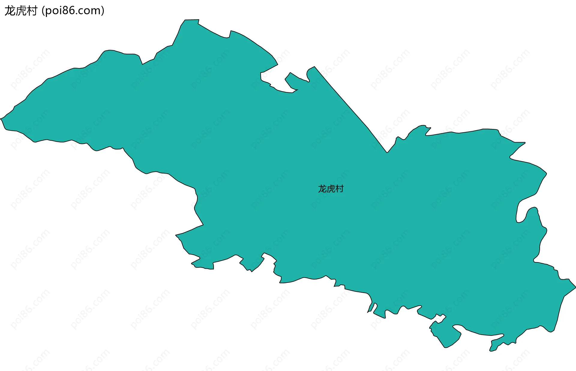 龙虎村边界地图