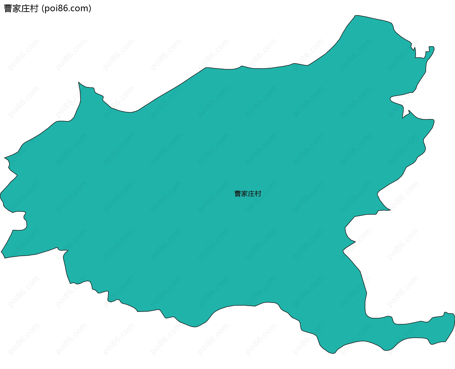 曹家庄村边界地图