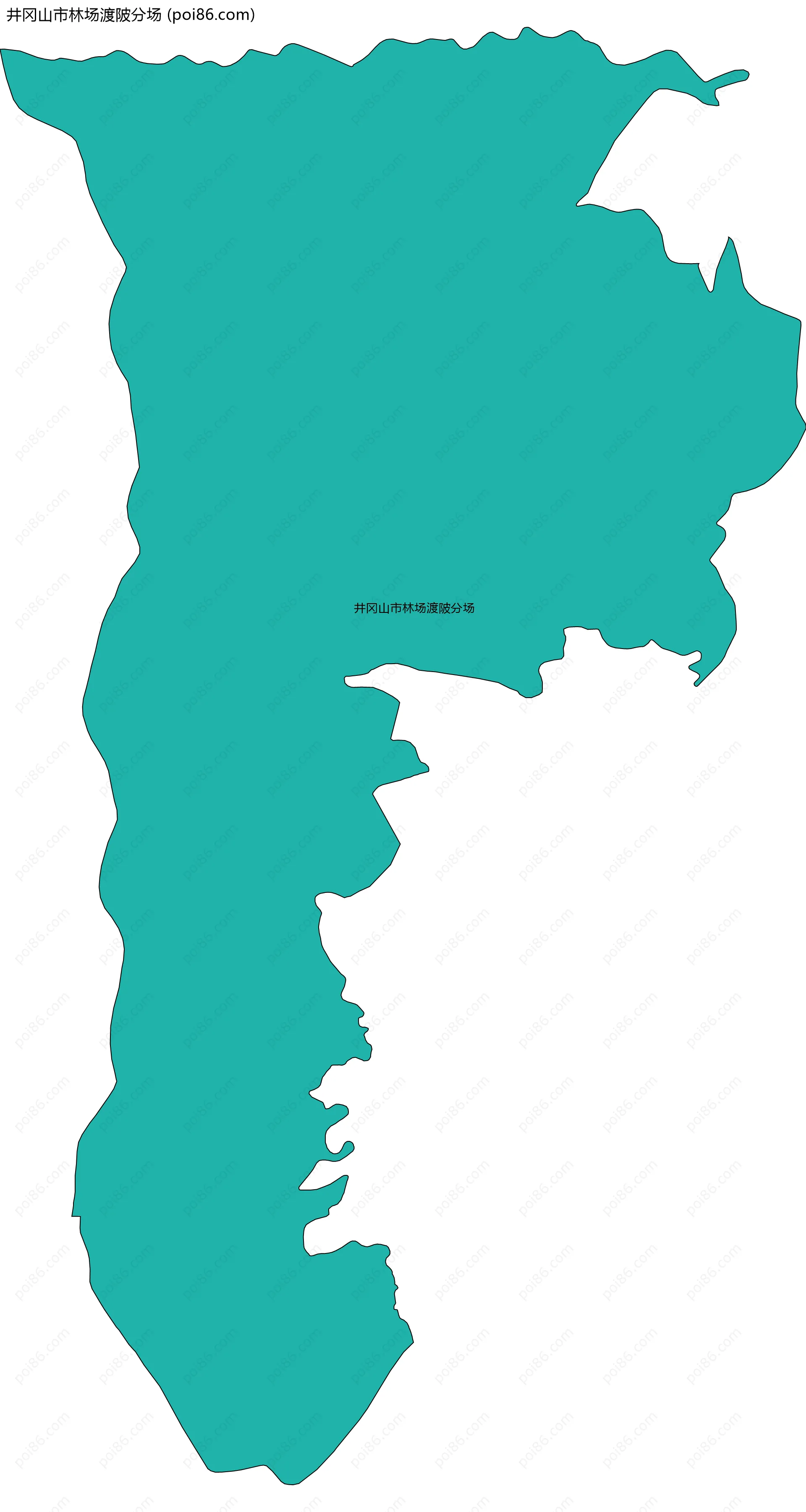 井冈山市林场渡陂分场边界地图