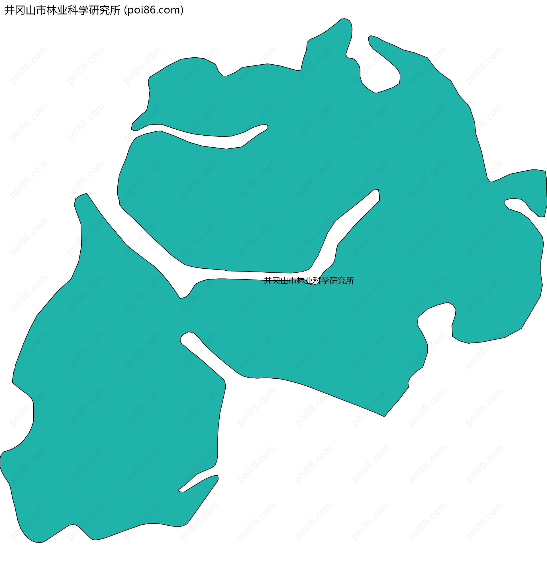 井冈山市林业科学研究所边界地图