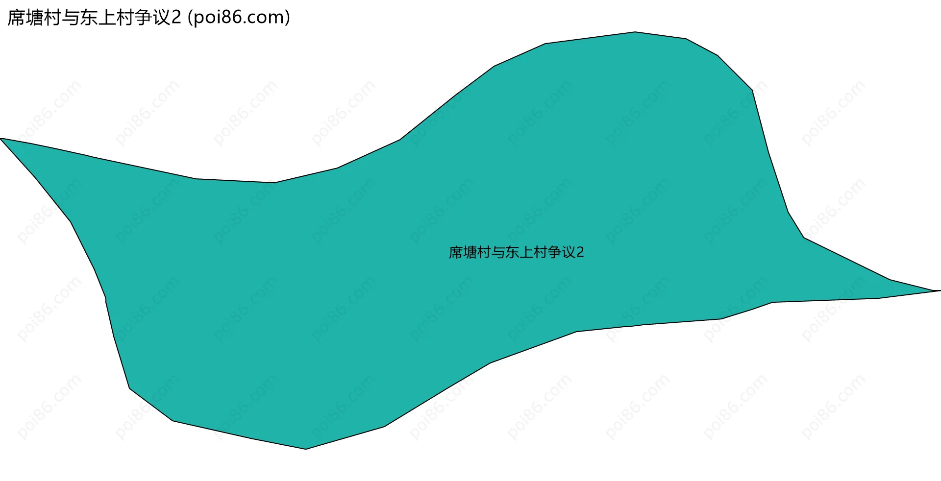 席塘村与东上村争议2边界地图