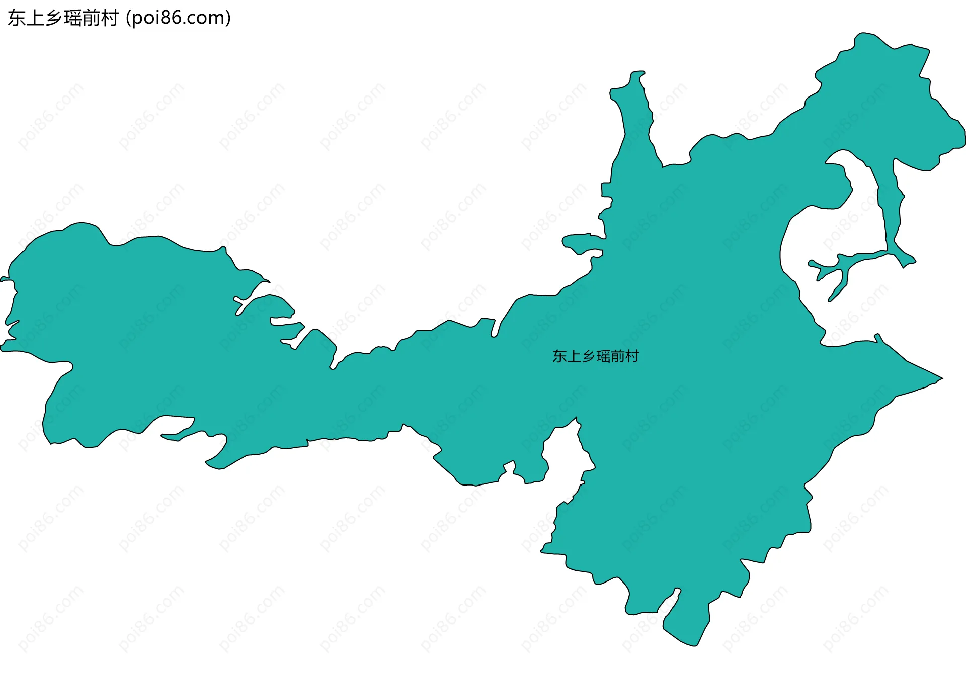 东上乡瑶前村边界地图