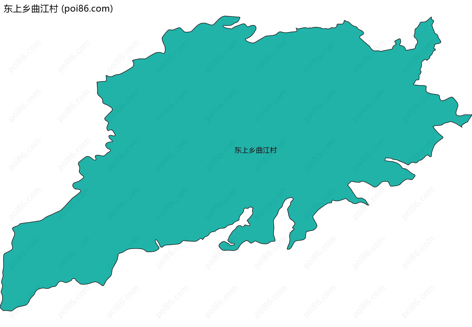 东上乡曲江村边界地图