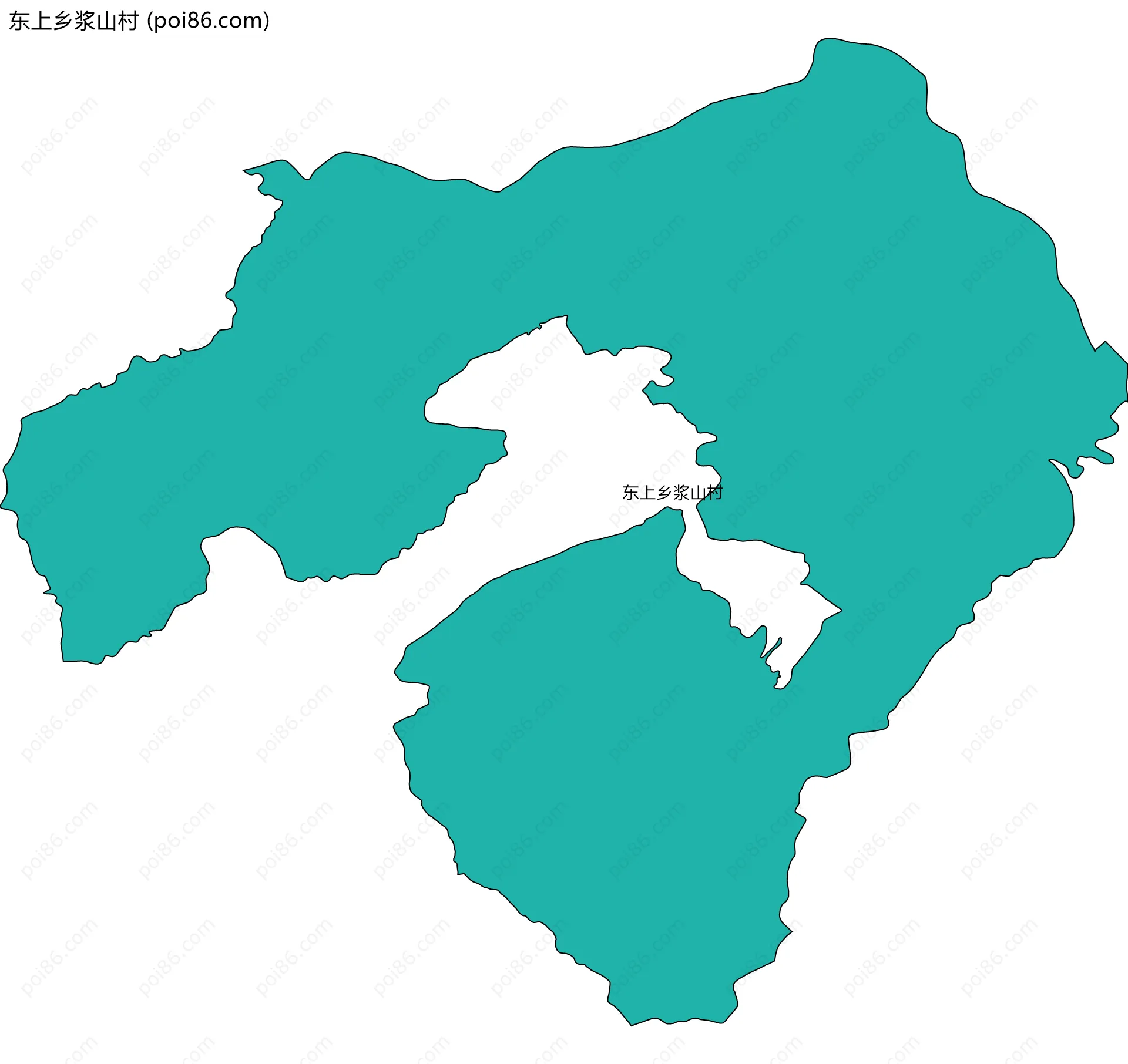 东上乡浆山村边界地图