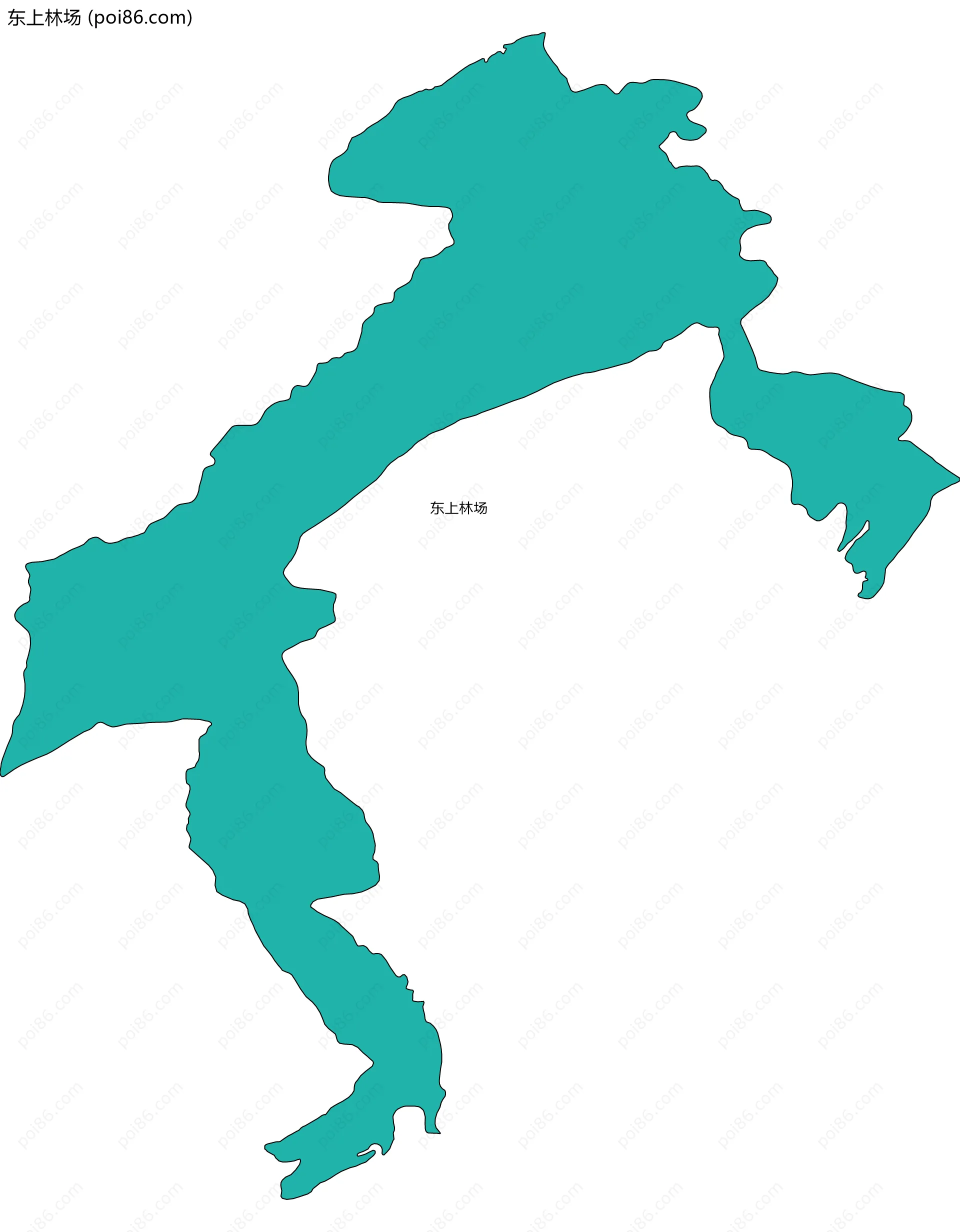 东上林场边界地图