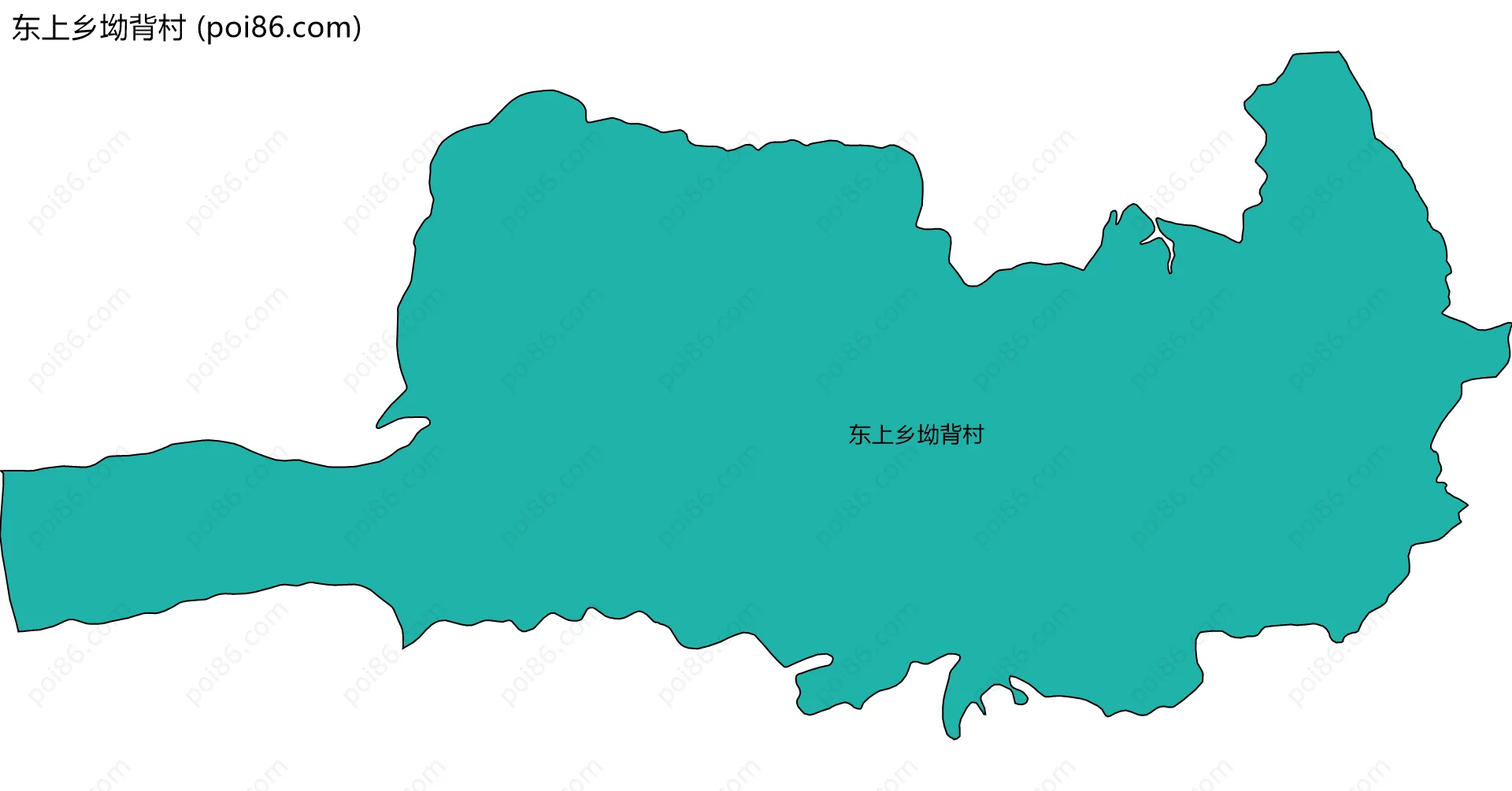 东上乡坳背村边界地图