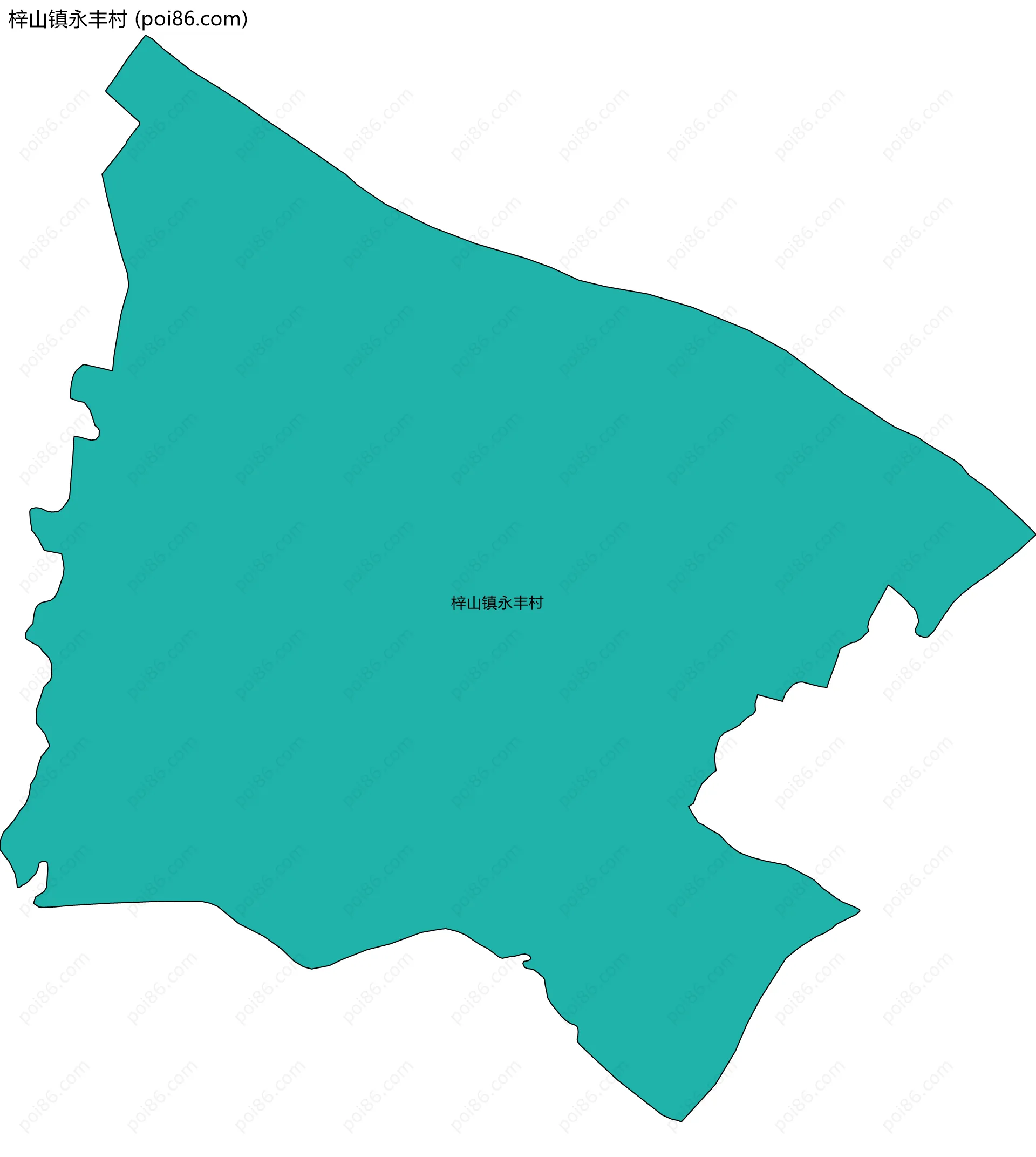 梓山镇永丰村边界地图
