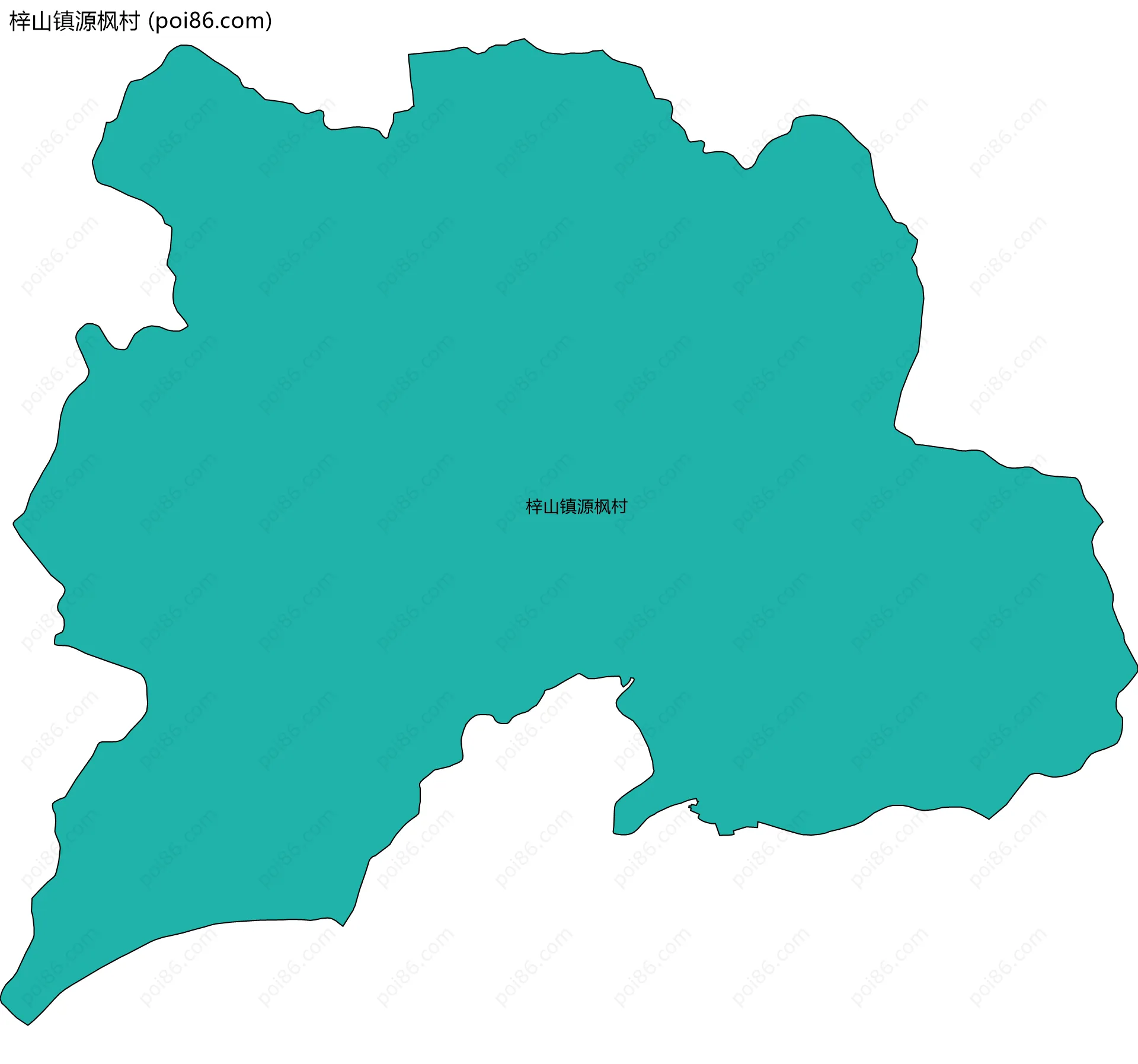 梓山镇源枫村边界地图