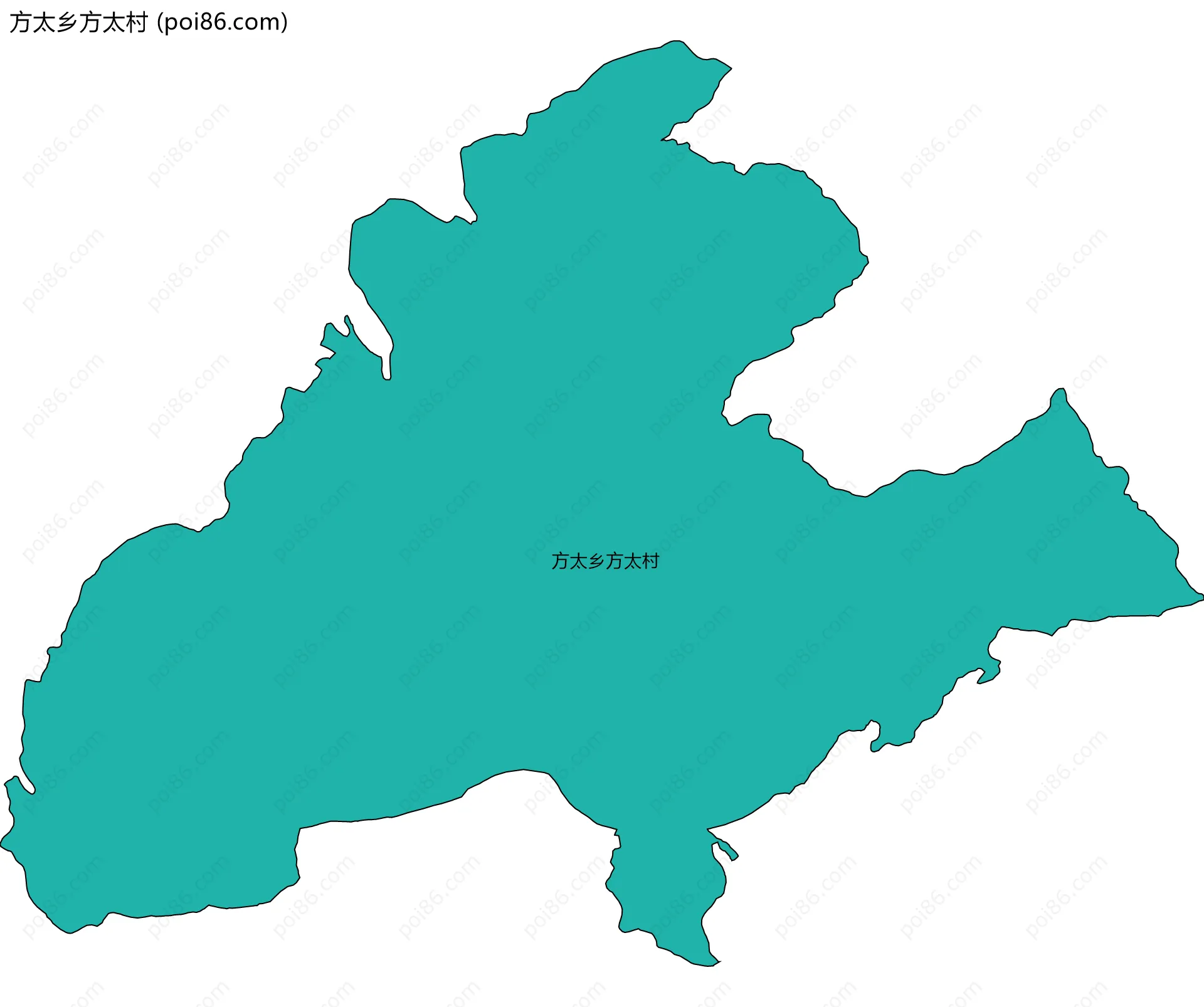 方太乡方太村边界地图