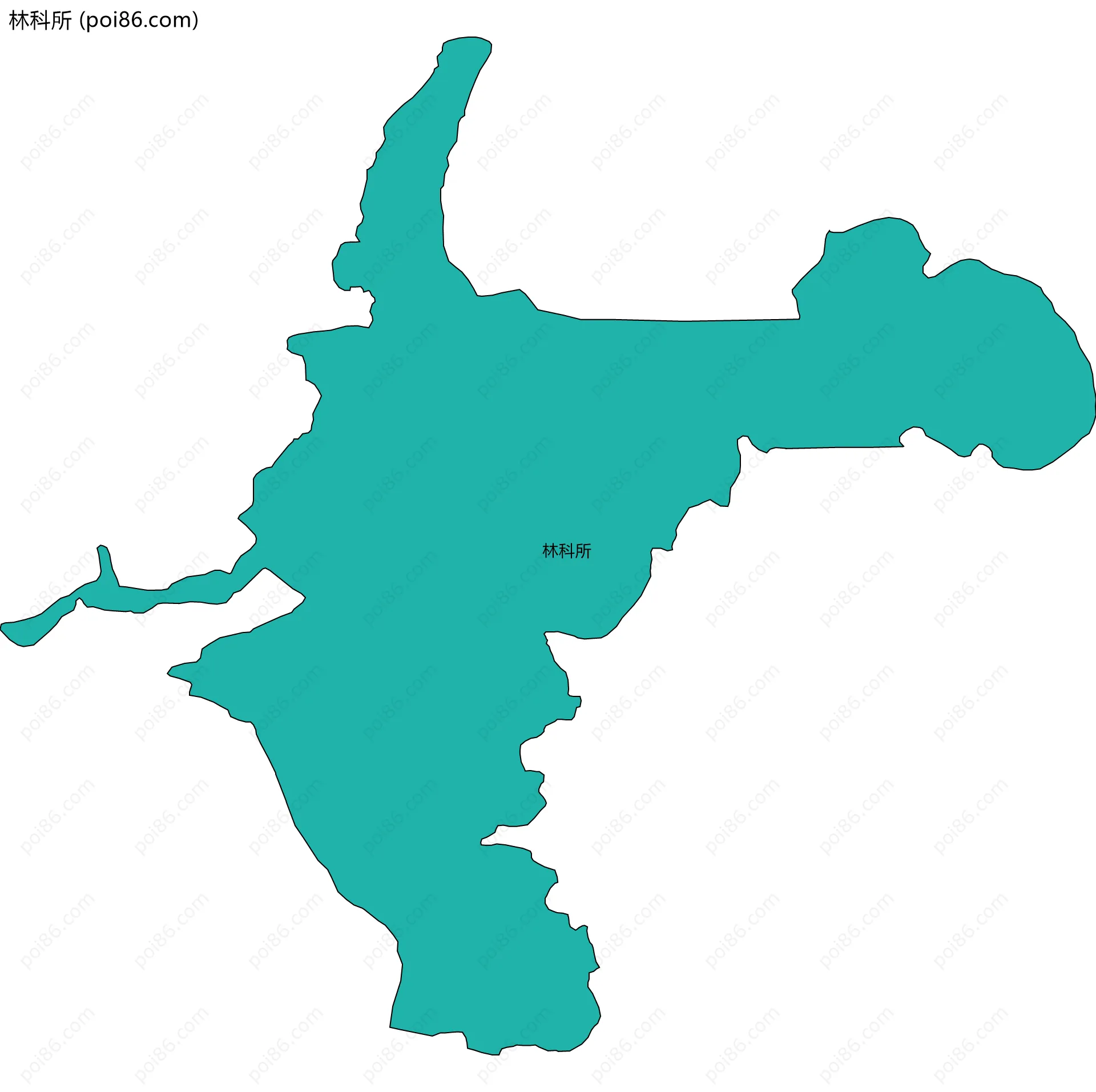 林科所边界地图