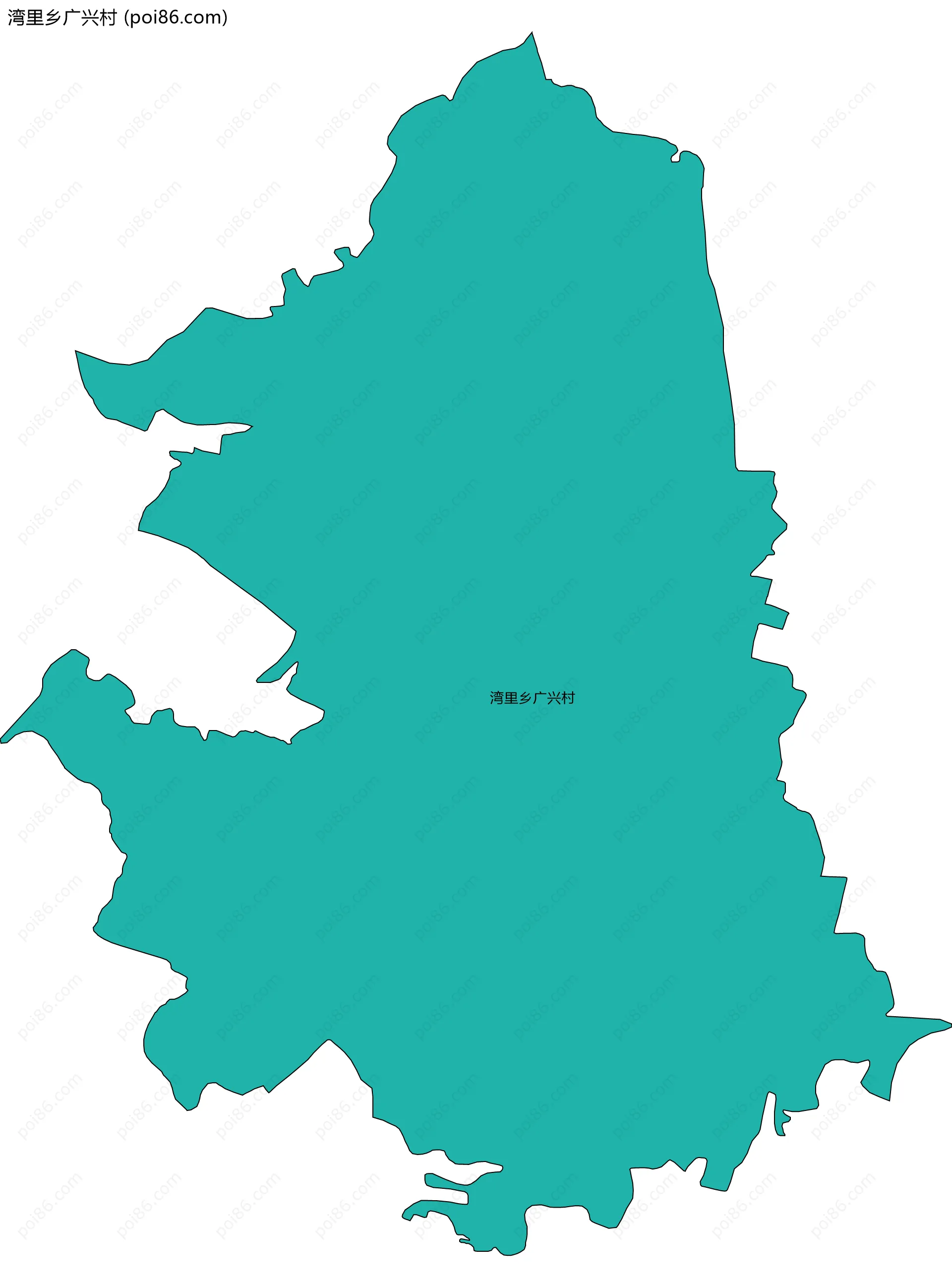 湾里乡广兴村边界地图