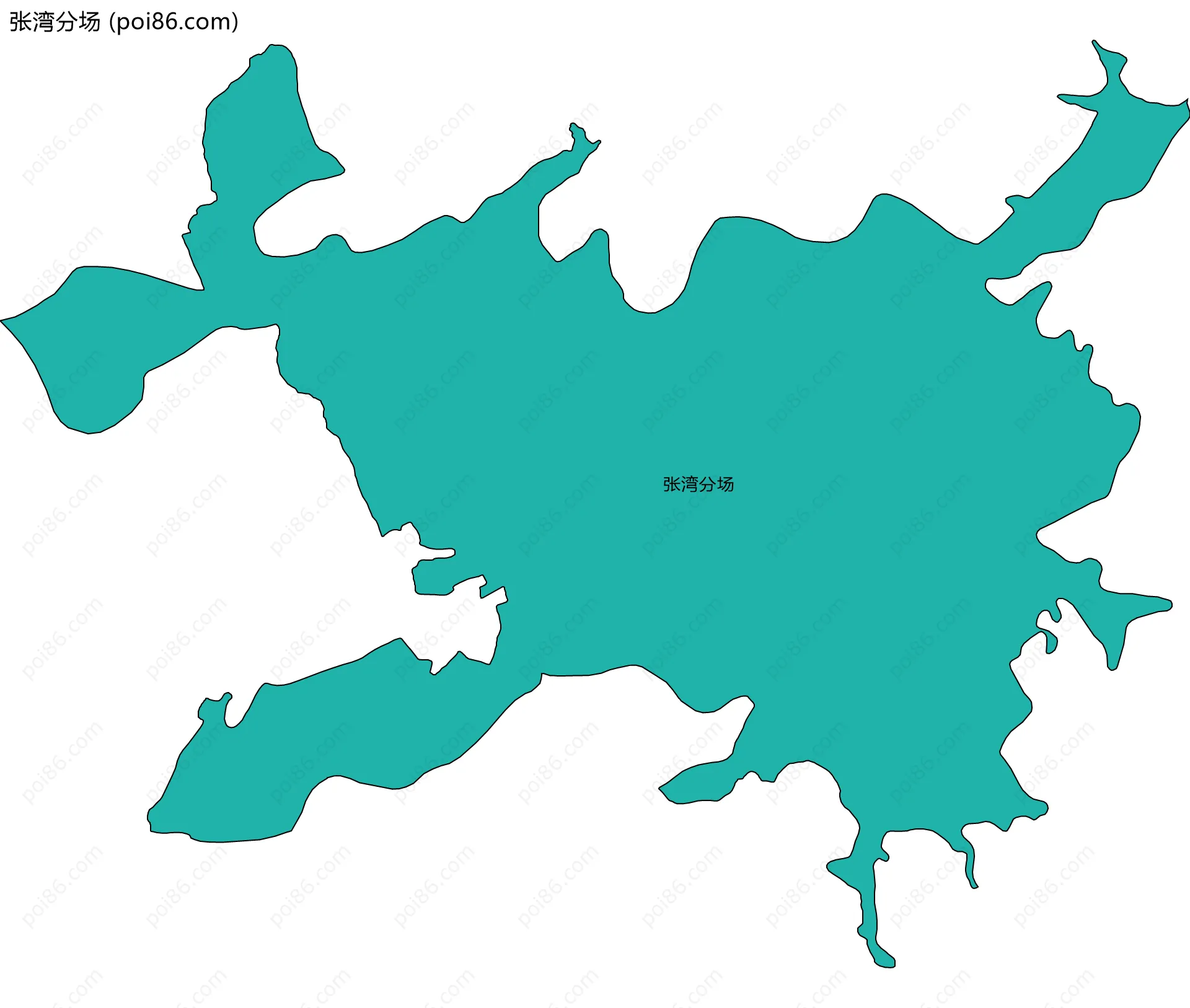 张湾分场边界地图