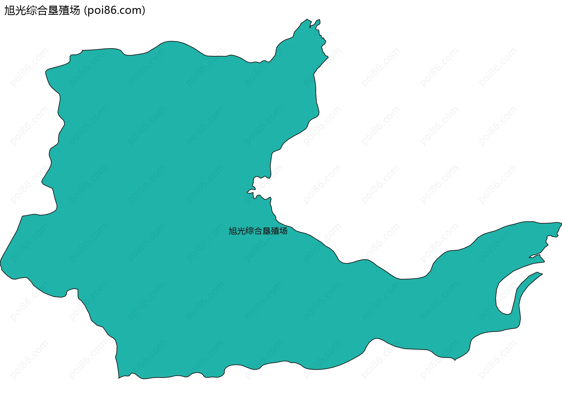 旭光综合垦殖场边界地图