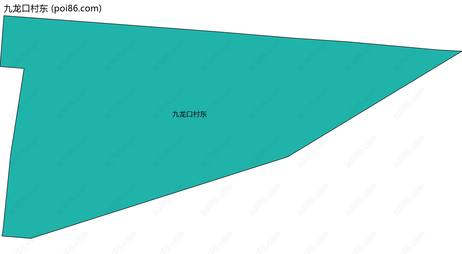 九龙口村东边界地图