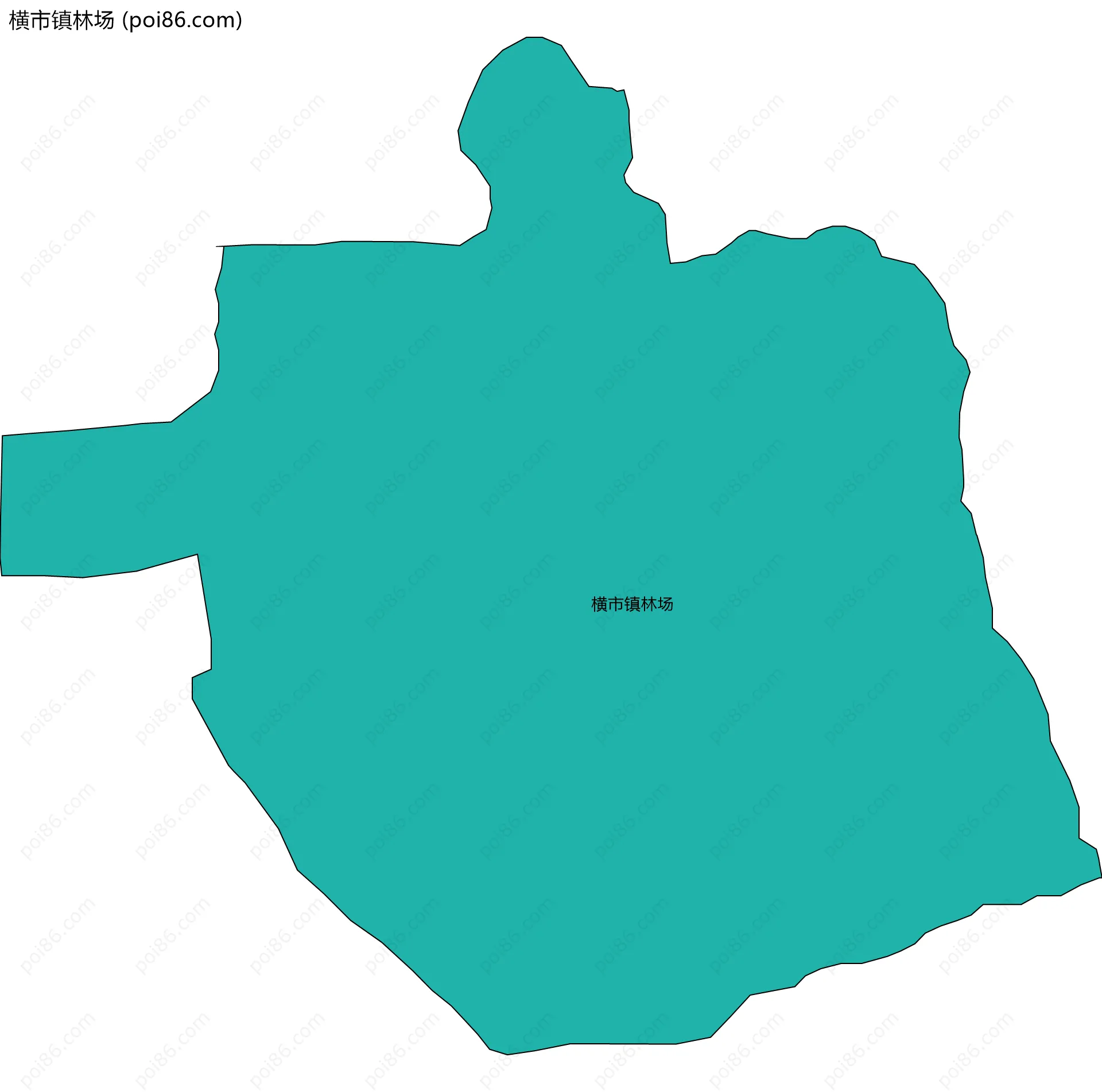 横市镇林场边界地图