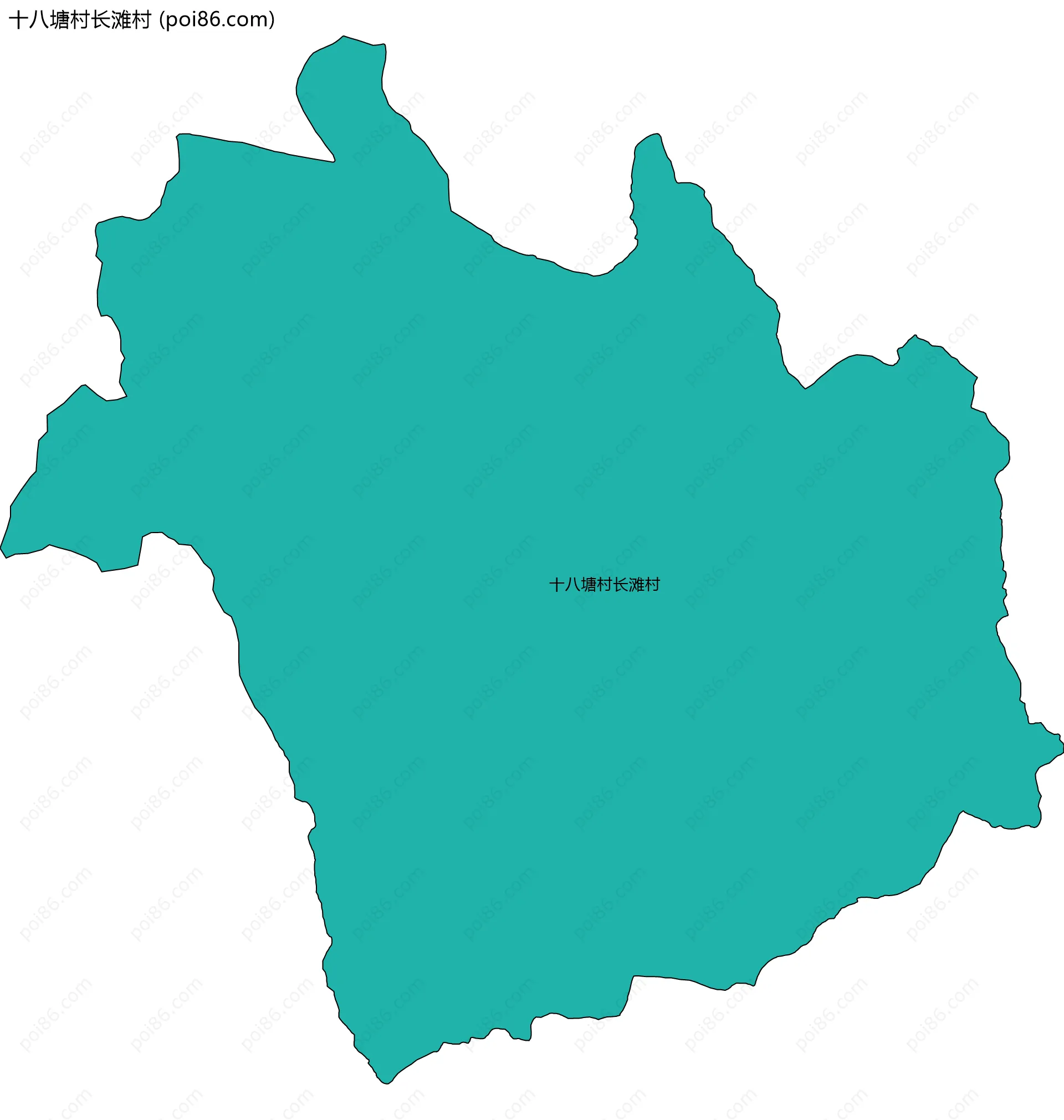 十八塘村长滩村边界地图