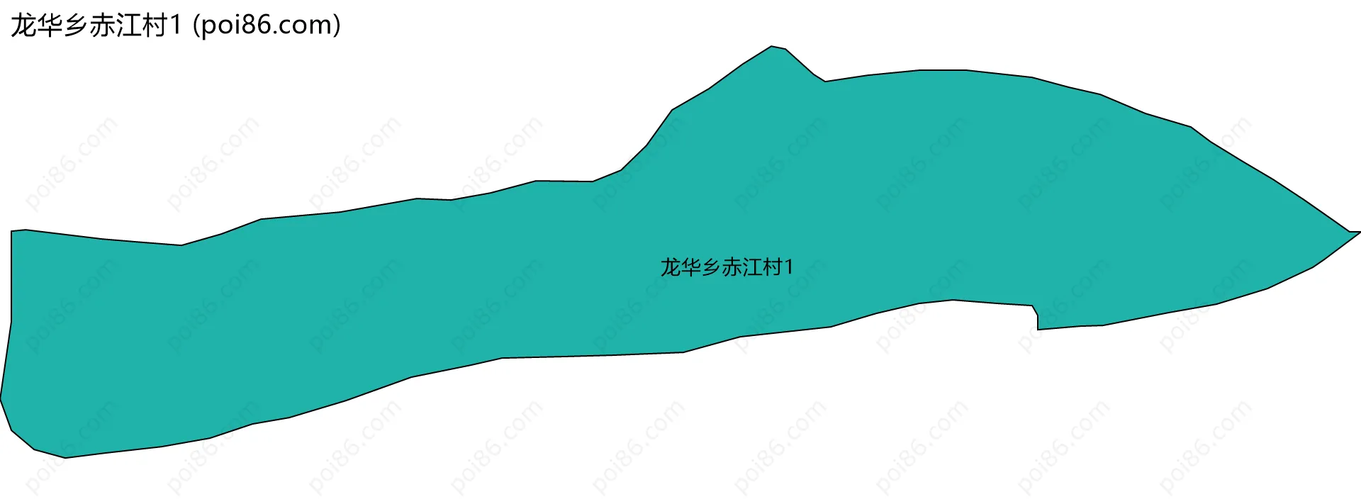 龙华乡赤江村1边界地图