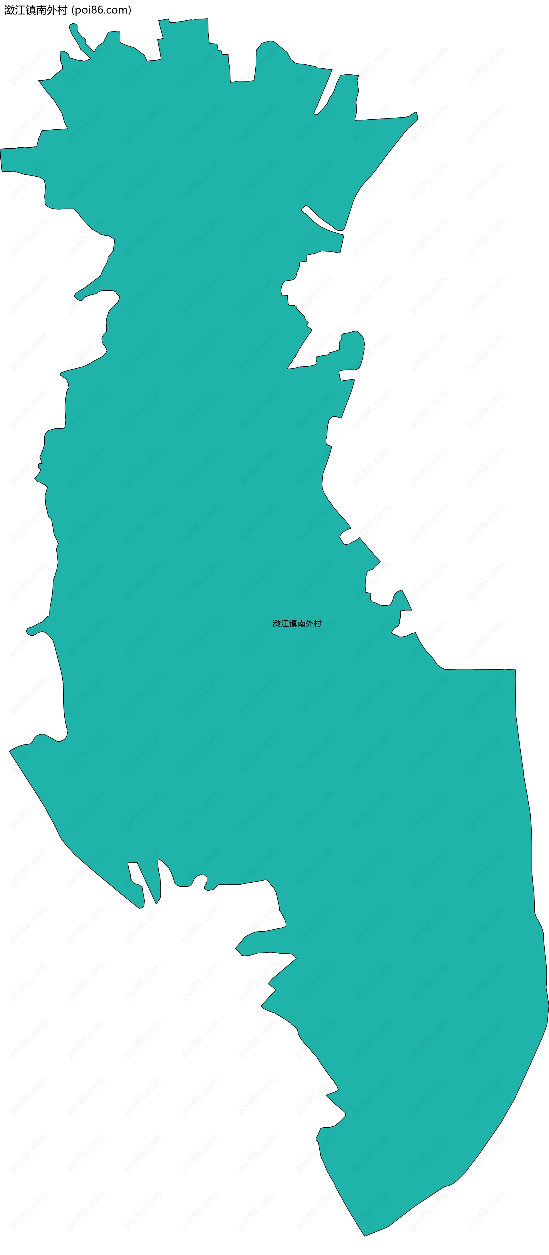 潋江镇南外村边界地图