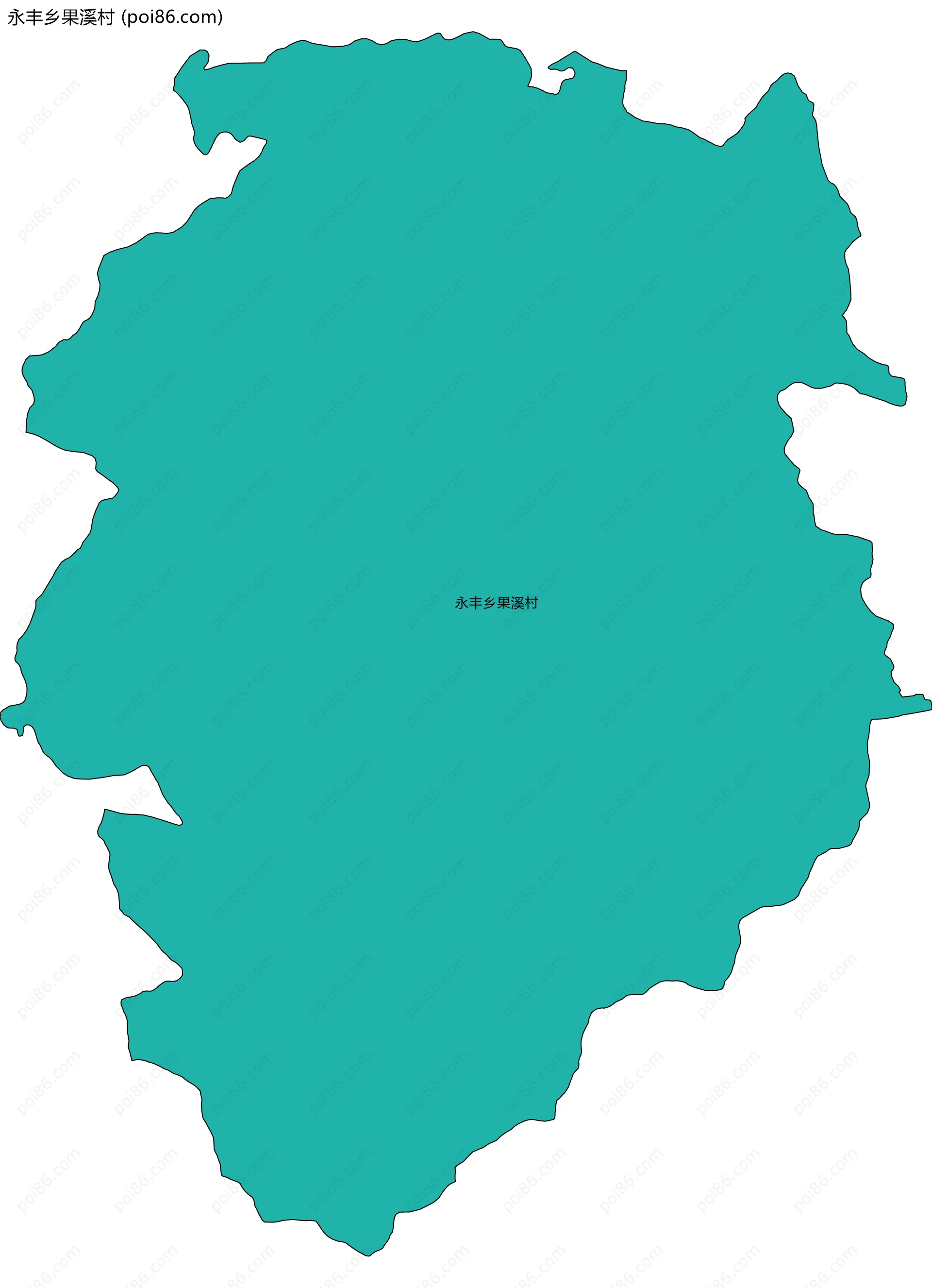 永丰乡果溪村边界地图