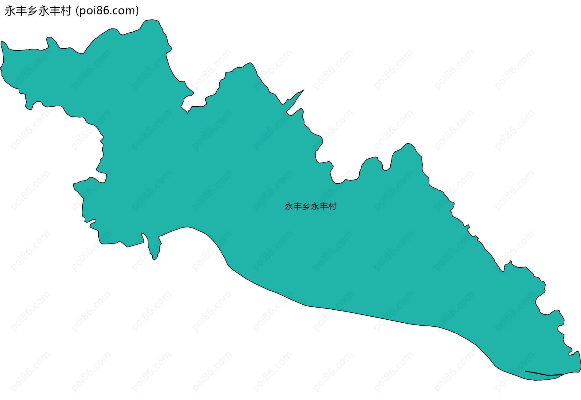 永丰乡永丰村边界地图