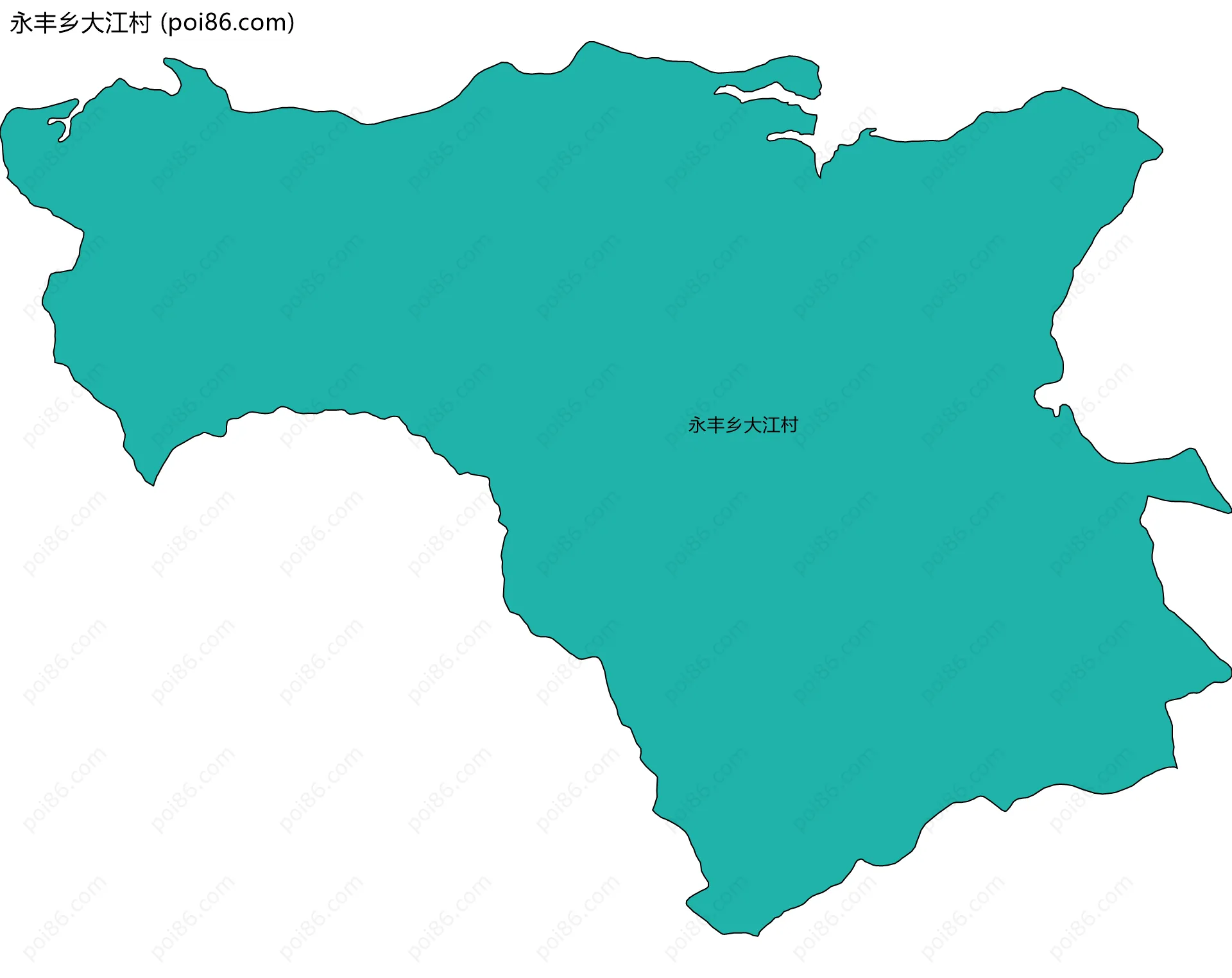 永丰乡大江村边界地图